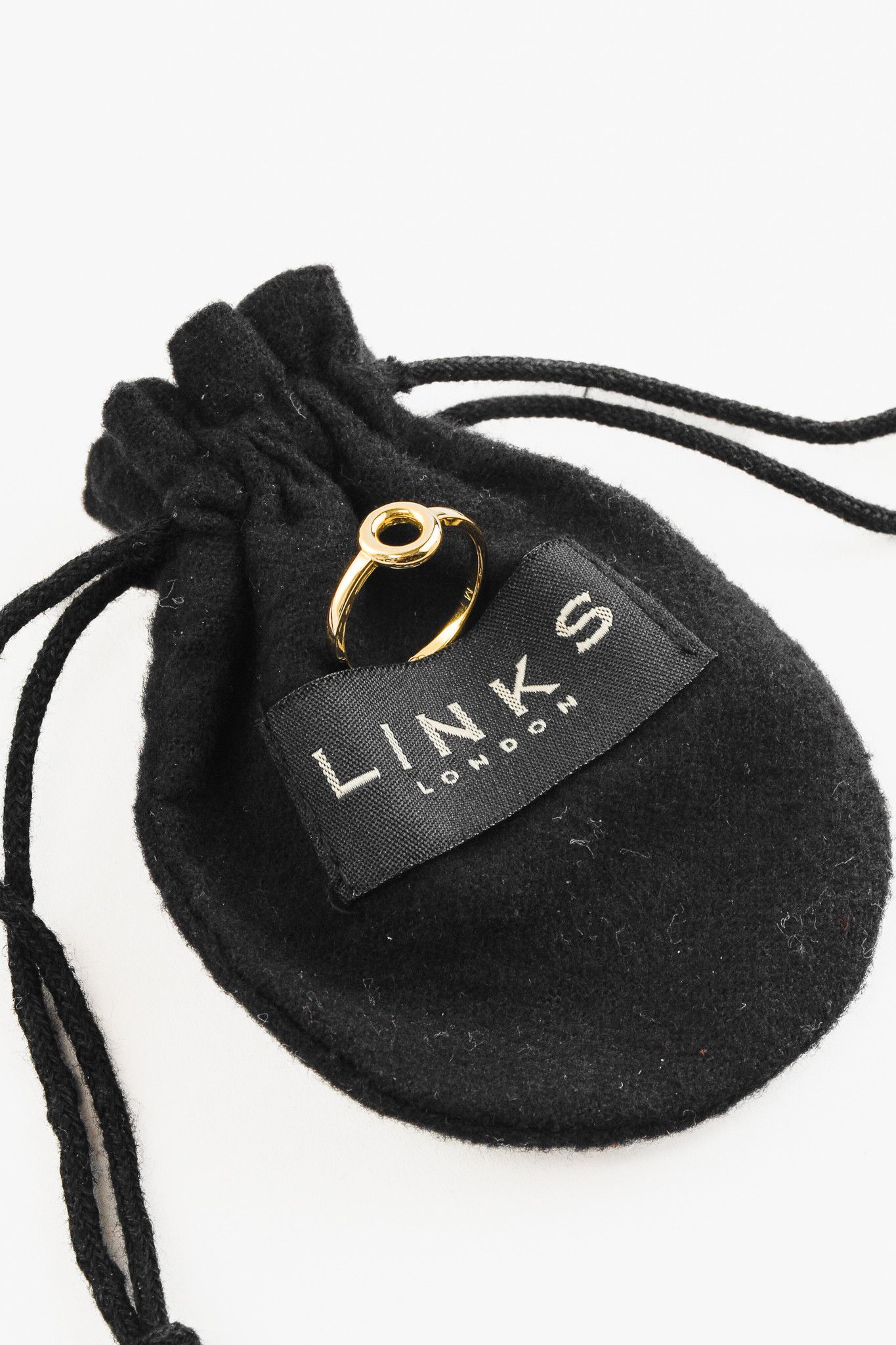 Links Of London Links of London 18k Gold Circle Ring Links of London Size ONE SIZE - 5 Thumbnail