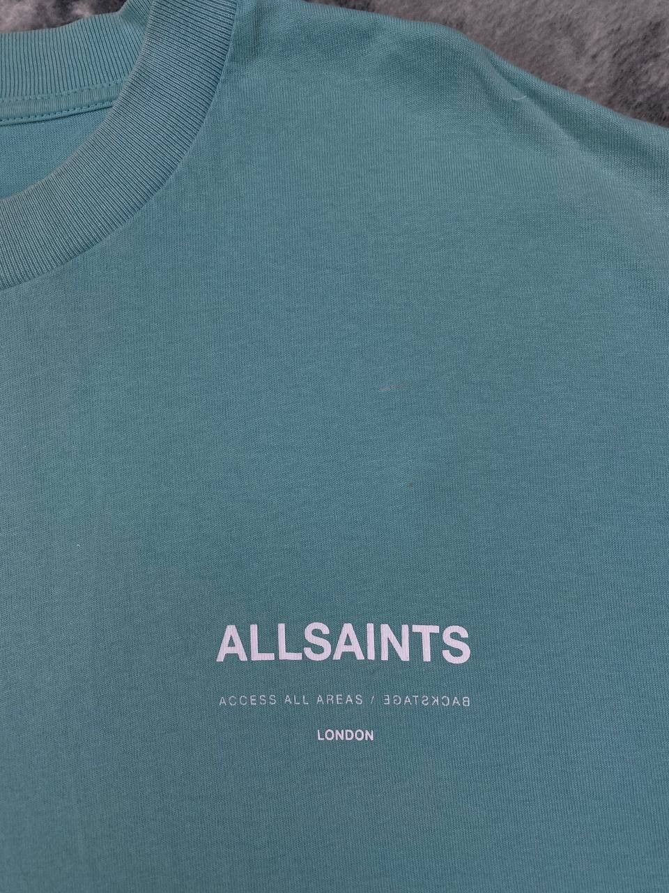Allsaints AllSaints Access SS Crew Big Logo T Shirt Men Size M Green Size US M / EU 48-50 / 2 - 2 Thumbnail