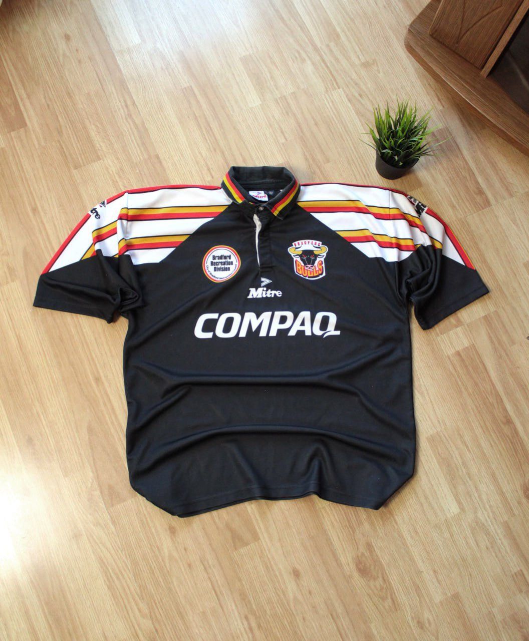 Vintage 🔥 Vintage Bradford Bulls 1996 Rugby League England Jersey Size US XL / EU 56 / 4 - 1 Thumbnail