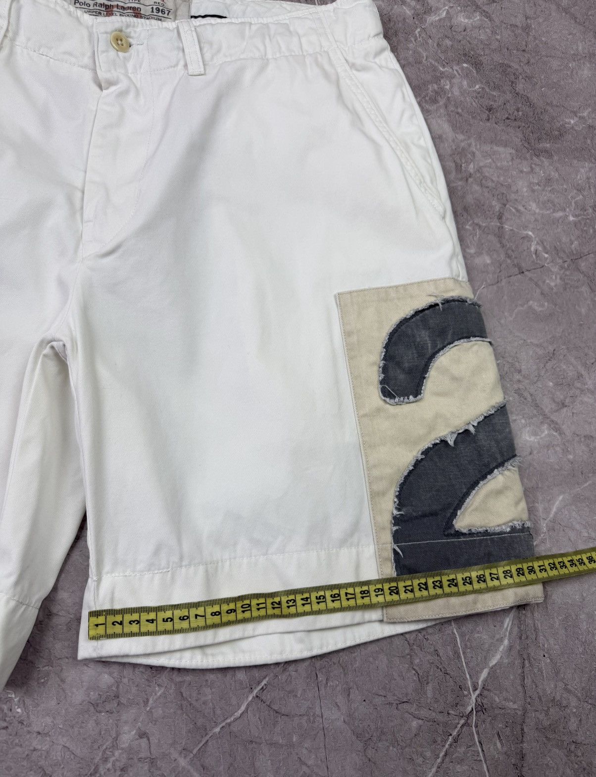 Polo Ralph Lauren VTG Style Polo Ralph Lauren Boxing Club Shorts White Size US 34 / EU 50 - 23 Thumbnail