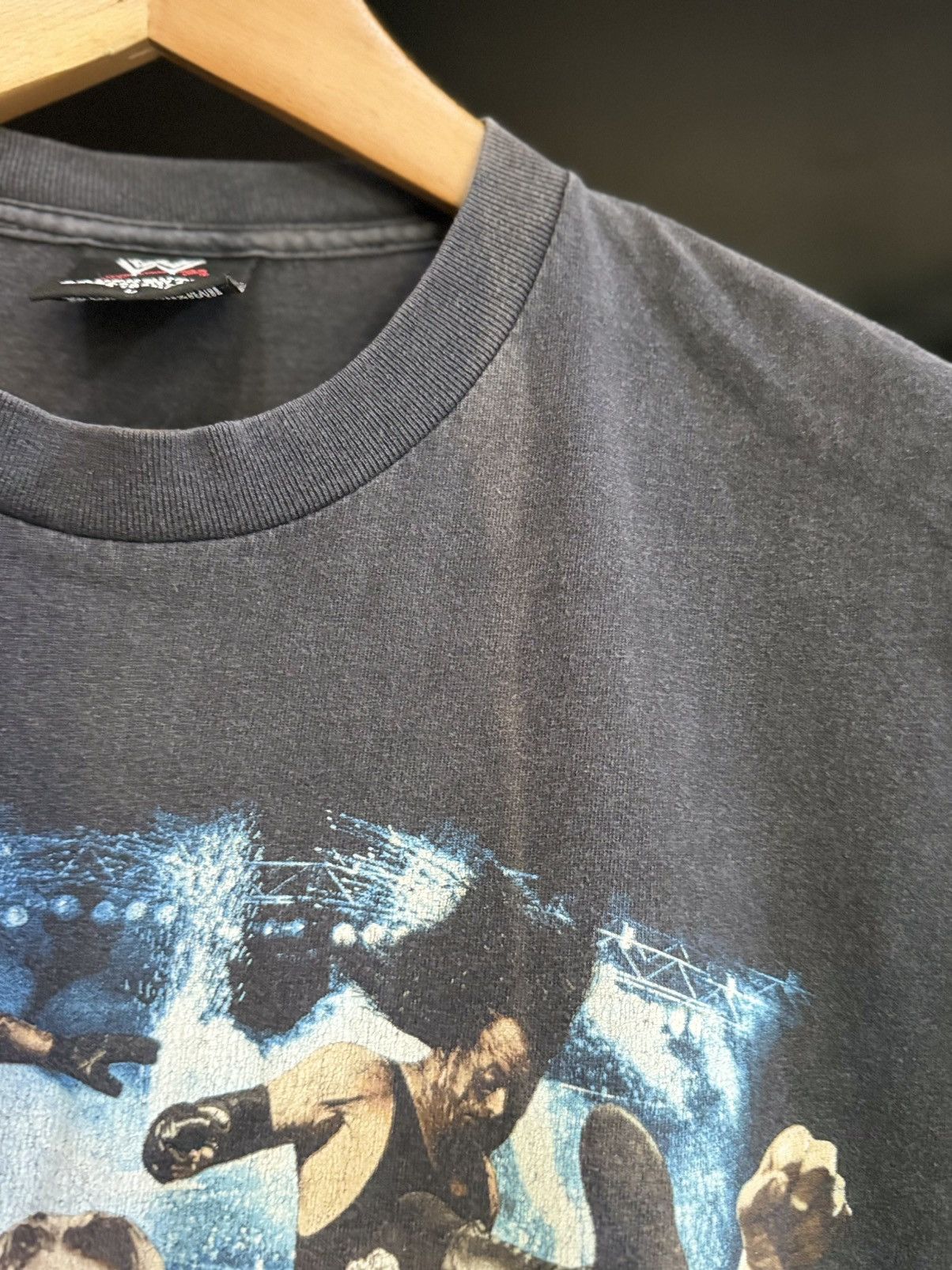 WWF Vintage ECW Raw Smack Down Wrestling Backhit Sun Faded Tee Size US L / EU 52-54 / 3 - 8 Thumbnail