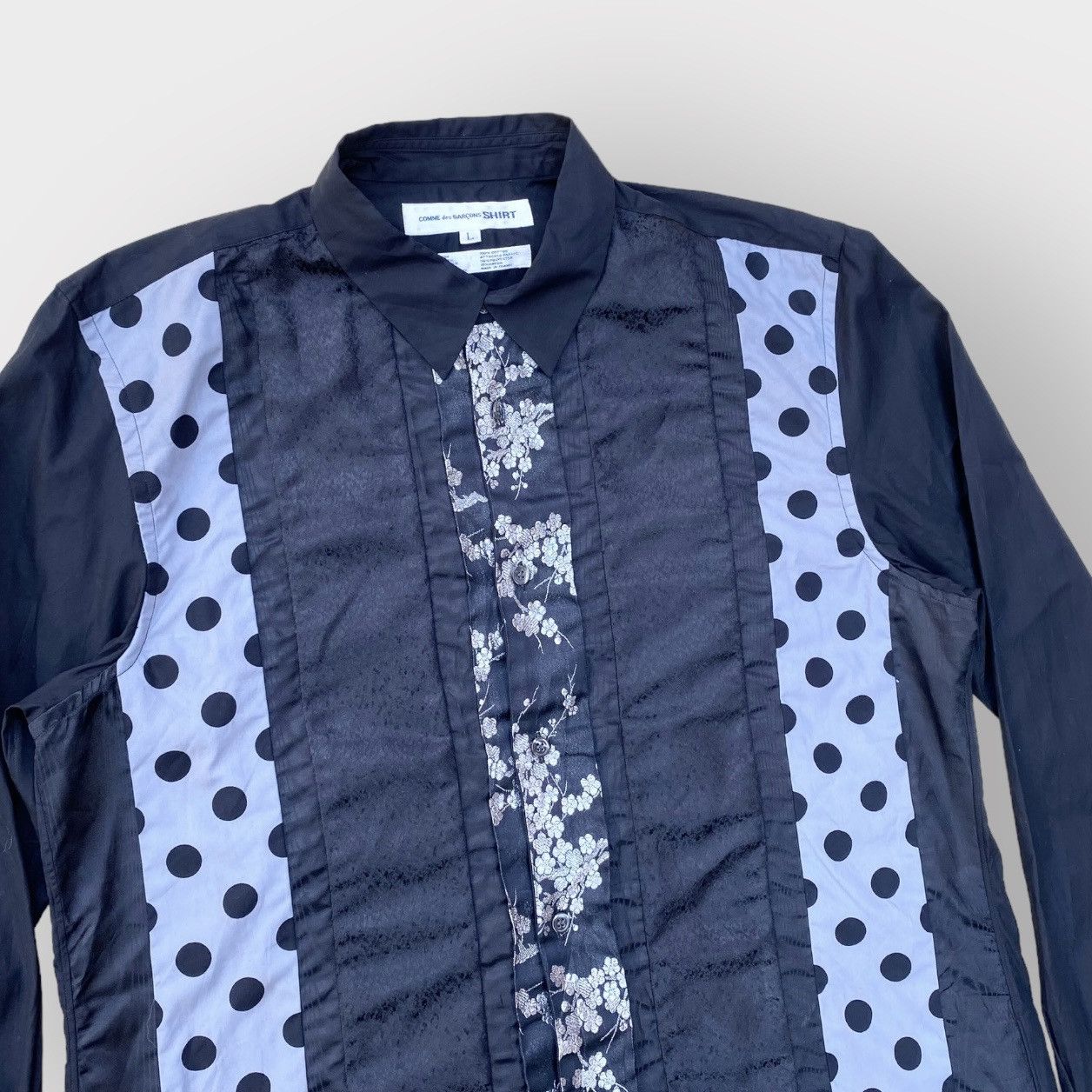 Comme des Garcons Comme Des Garcons Shirt Mix Fabric Patchwork Size US L / EU 52-54 / 3 - 3 Thumbnail