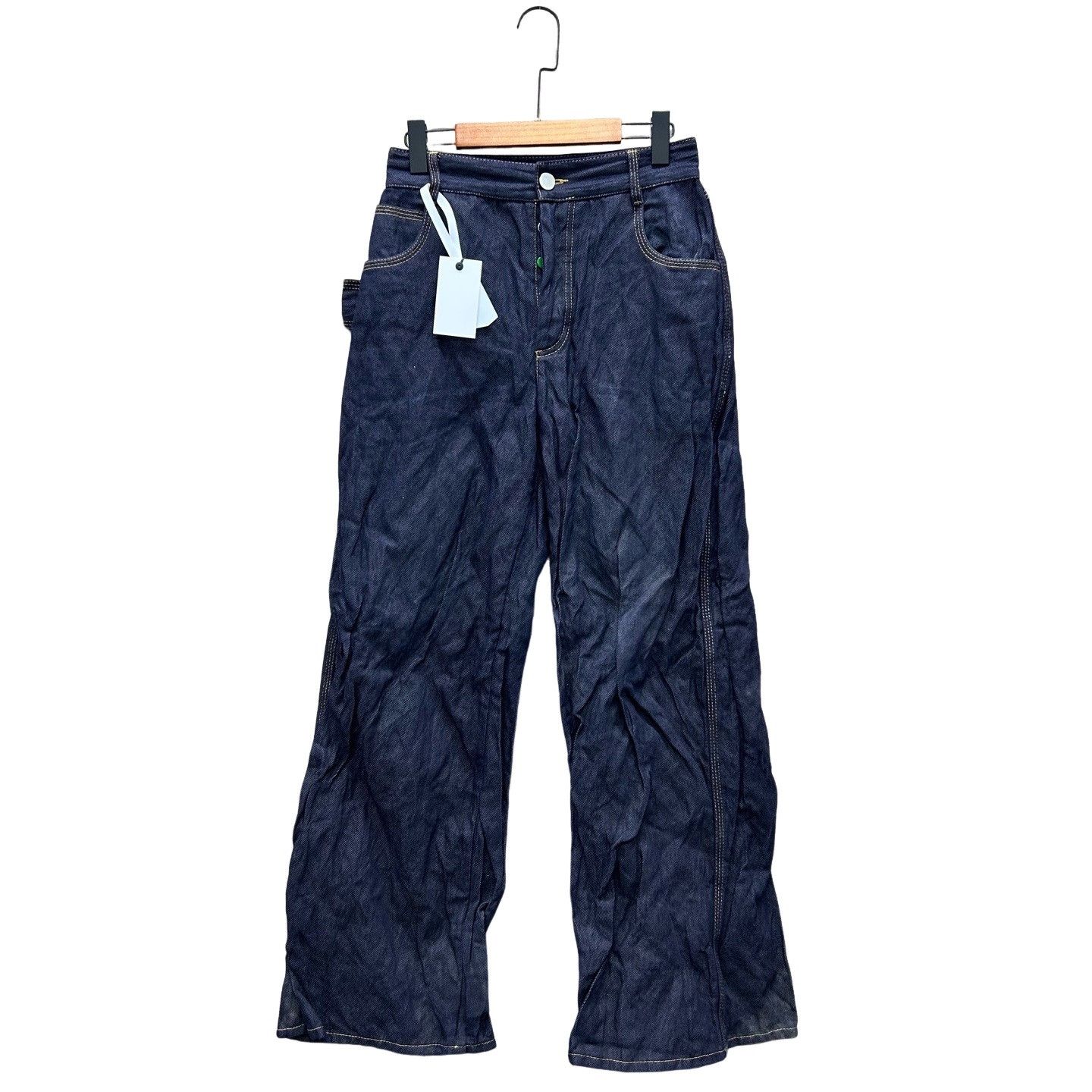 Bottega Veneta Bottega Veneta Salon 03 Metallic Fiber Denim Jeans Size 30 Size US 30 / EU 46 - 1 Thumbnail