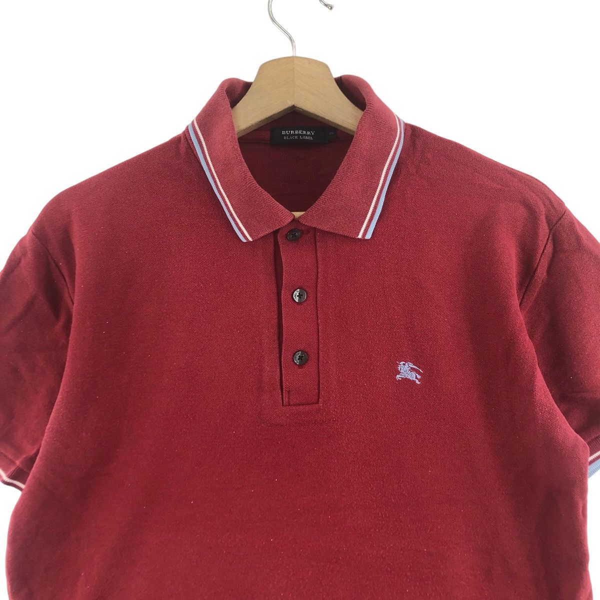 Burberry Vintage BURBERRY BLACK LABEL Twin Tipped Polo Tee Shirt Top Size US M / EU 48-50 / 2 - 2 Thumbnail