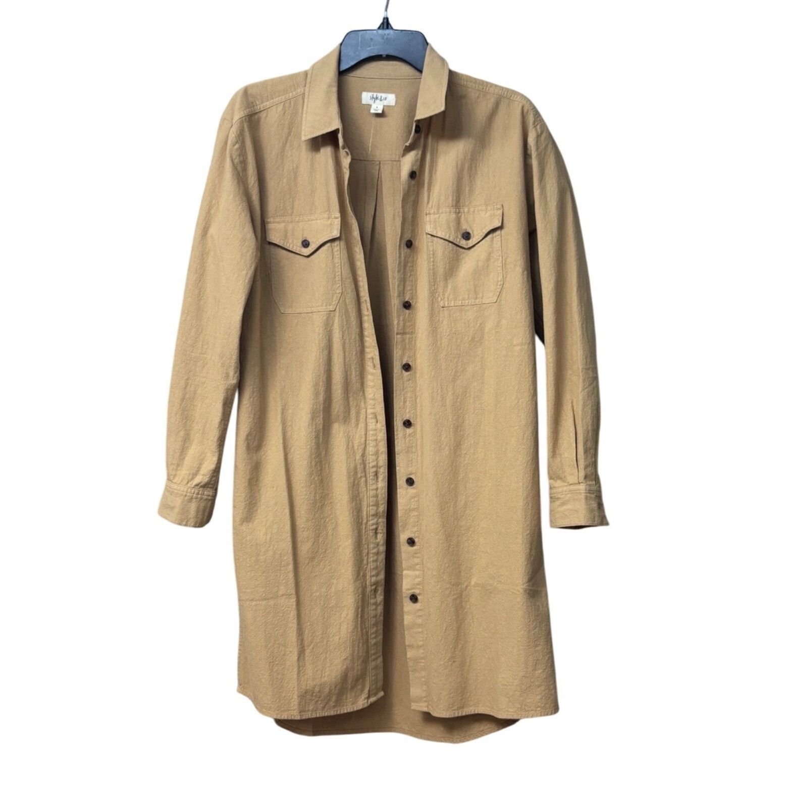 Style & Co Style & Co Women's Long-Sleeve Button-Down Cotton Shirt Dre Size S / US 4 / IT 40 - 9 Thumbnail