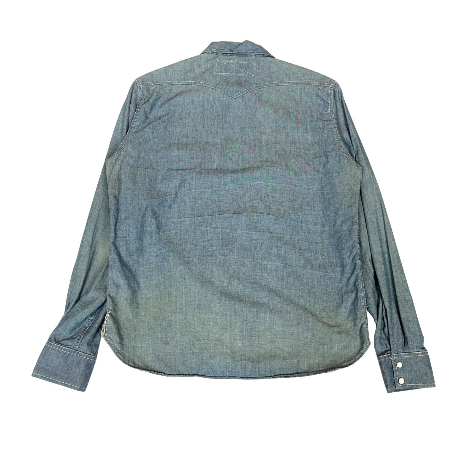 Rogue Territory Rogue Territory Pearl Snap Chambray Western Shirt Medium Size US M / EU 48-50 / 2 - 3 Thumbnail