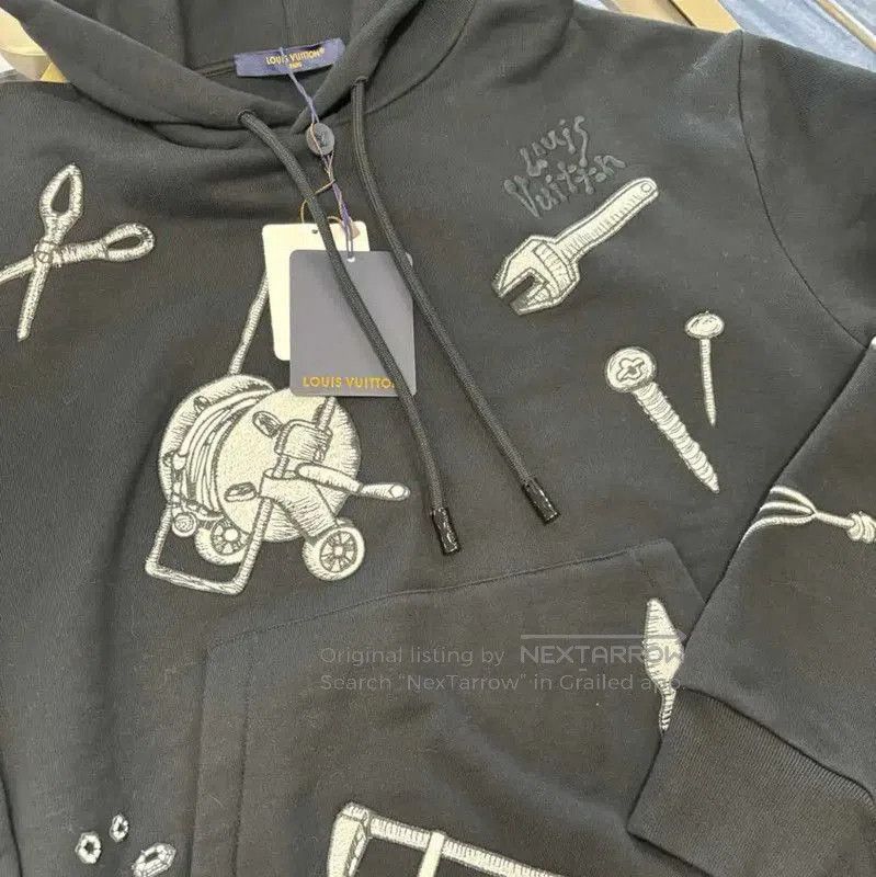 Louis Vuitton Louis Vuitton Black Cotton Long Sleeve Hoodie . Size US S / EU 44-46 / 1 - 5 Thumbnail