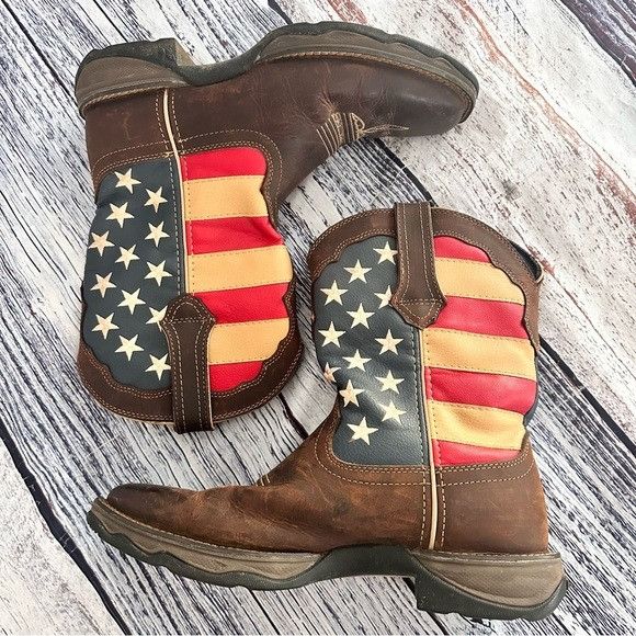 Durango Durango Women’s Lady Rebel American Flag Leather Cowboy Boot