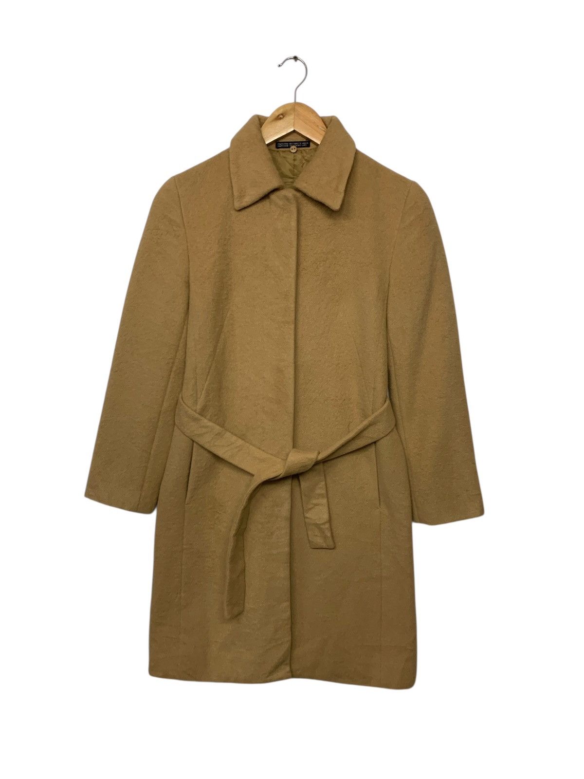 Designer × Japanese Brand × Yohji Yamamoto Ined X Angora Yohji Yamamoto Wool Long Jacket Button Down Size S / US 4 / IT 40 - 1 Thumbnail