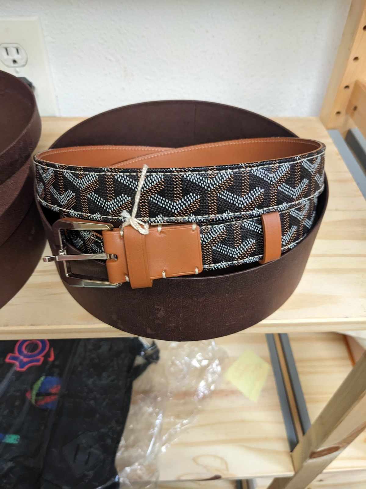Goyard MAISON GOYARD FREGATE BELT BLACK TAN Size 110/42 Size ONE SIZE - 4 Thumbnail