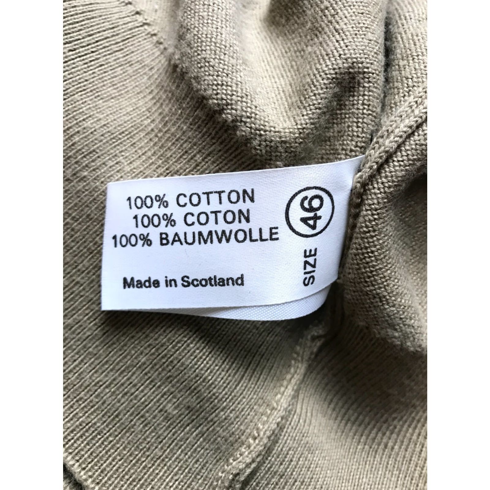 Vintage VINTAGE Peter Scott Sweater Men Solid Tan V-Neck Ribbed Edges Long Sleeve Size 46 Mens Regular Pullover Size US XXL / EU 58 / 5 - 4 Thumbnail