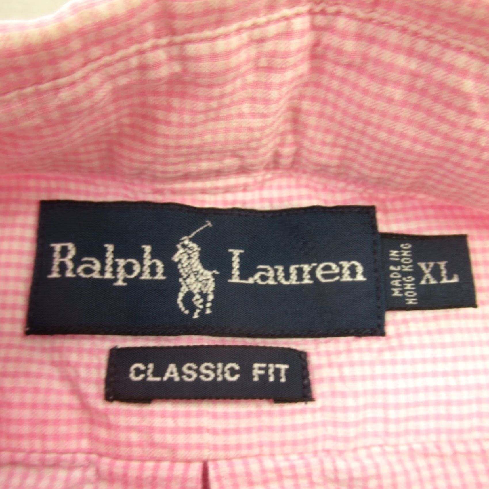 Polo Ralph Lauren Ralph Lauren Shirt Mens XL Short Sleeve Button Up Check Pink Size US XL / EU 56 / 4 - 4 Thumbnail