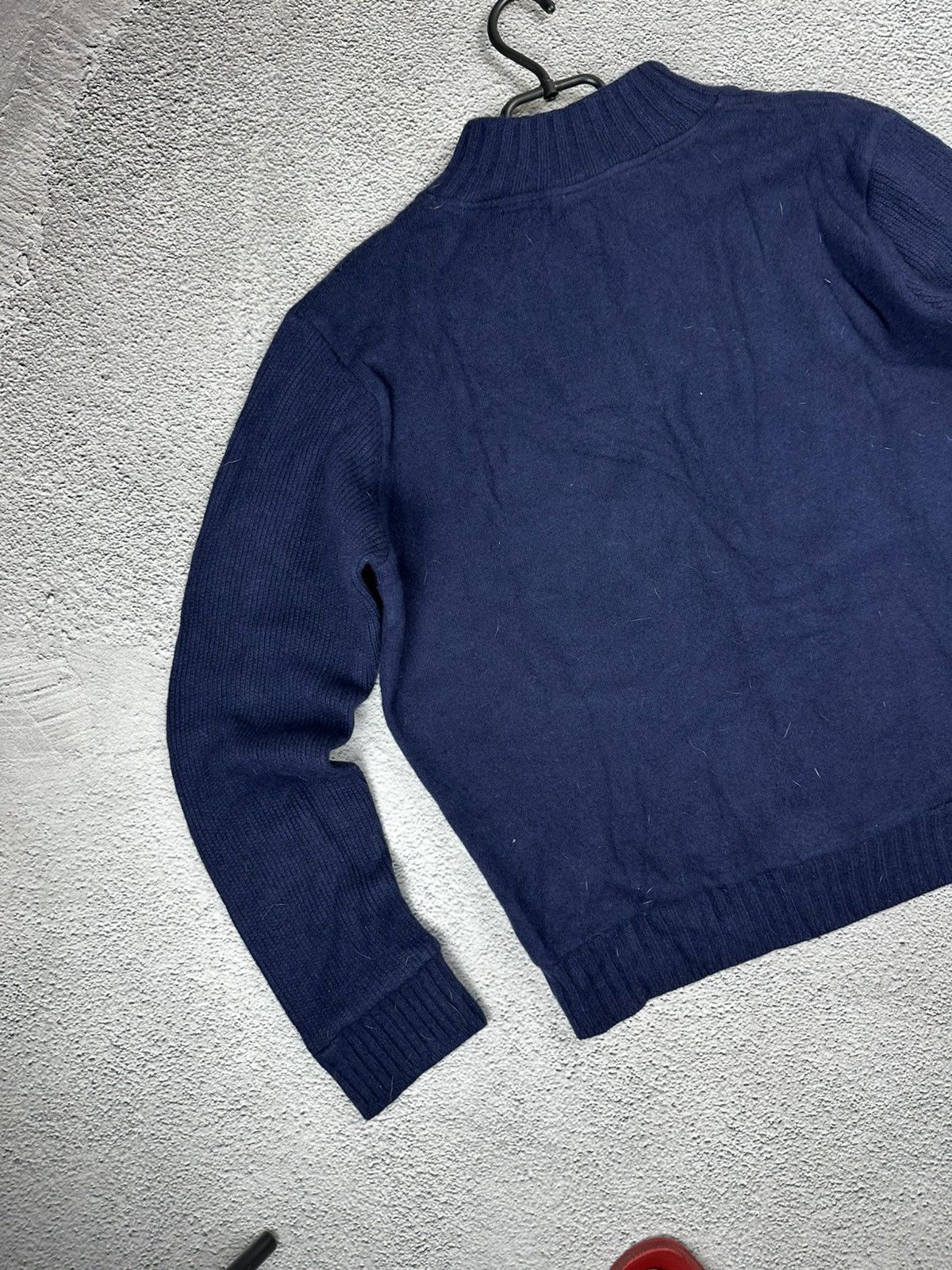 Lacoste Vintage Lacoste 1/4 Zip Wool Hoodie Knitwear Sweater Y2K Size US L / EU 52-54 / 3 - 7 Thumbnail