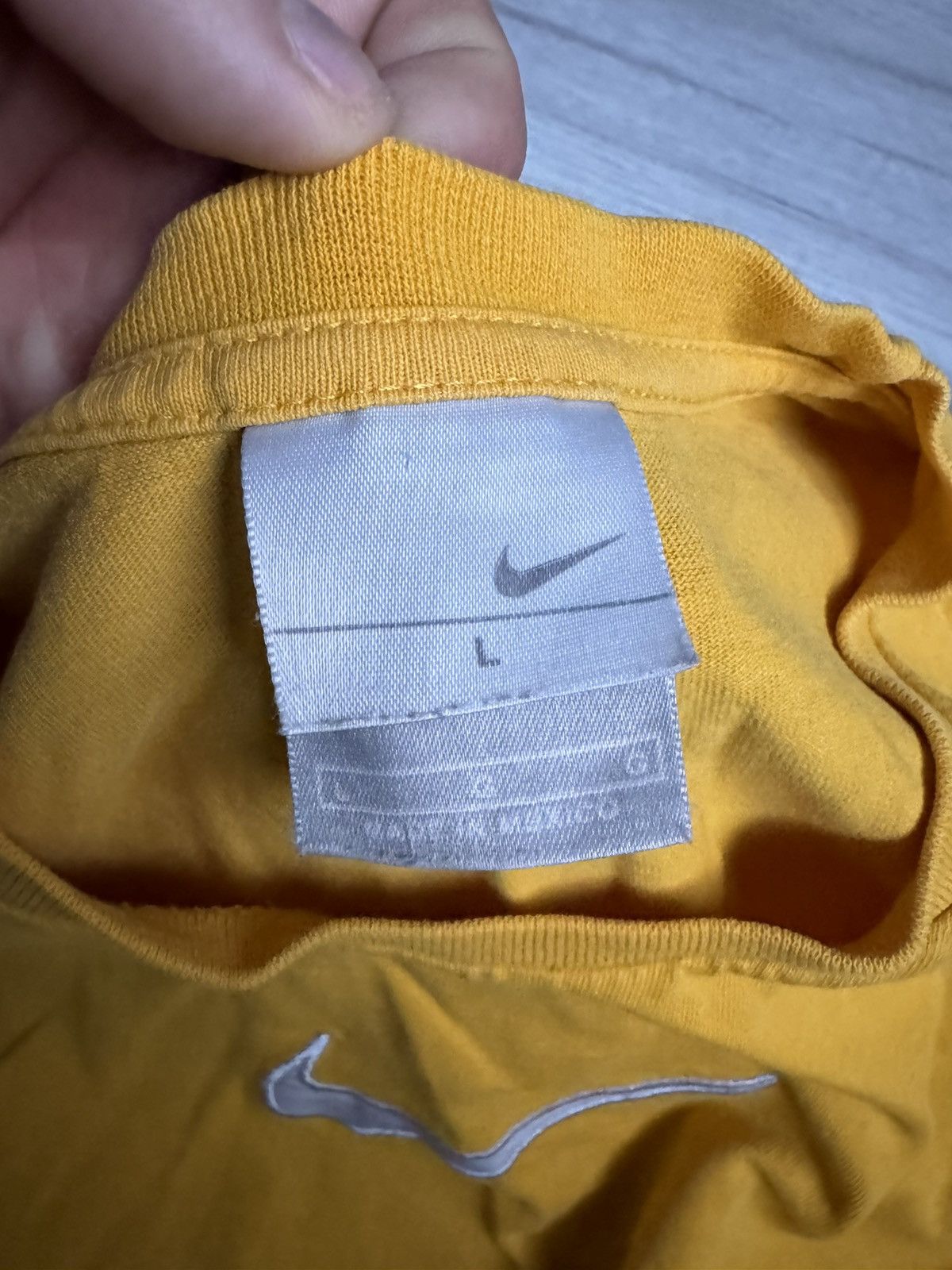 Nike × Vintage VINTAGE Nike Y2K sweatshirt Logo Swoosh centre Size US L / EU 52-54 / 3 - 4 Thumbnail