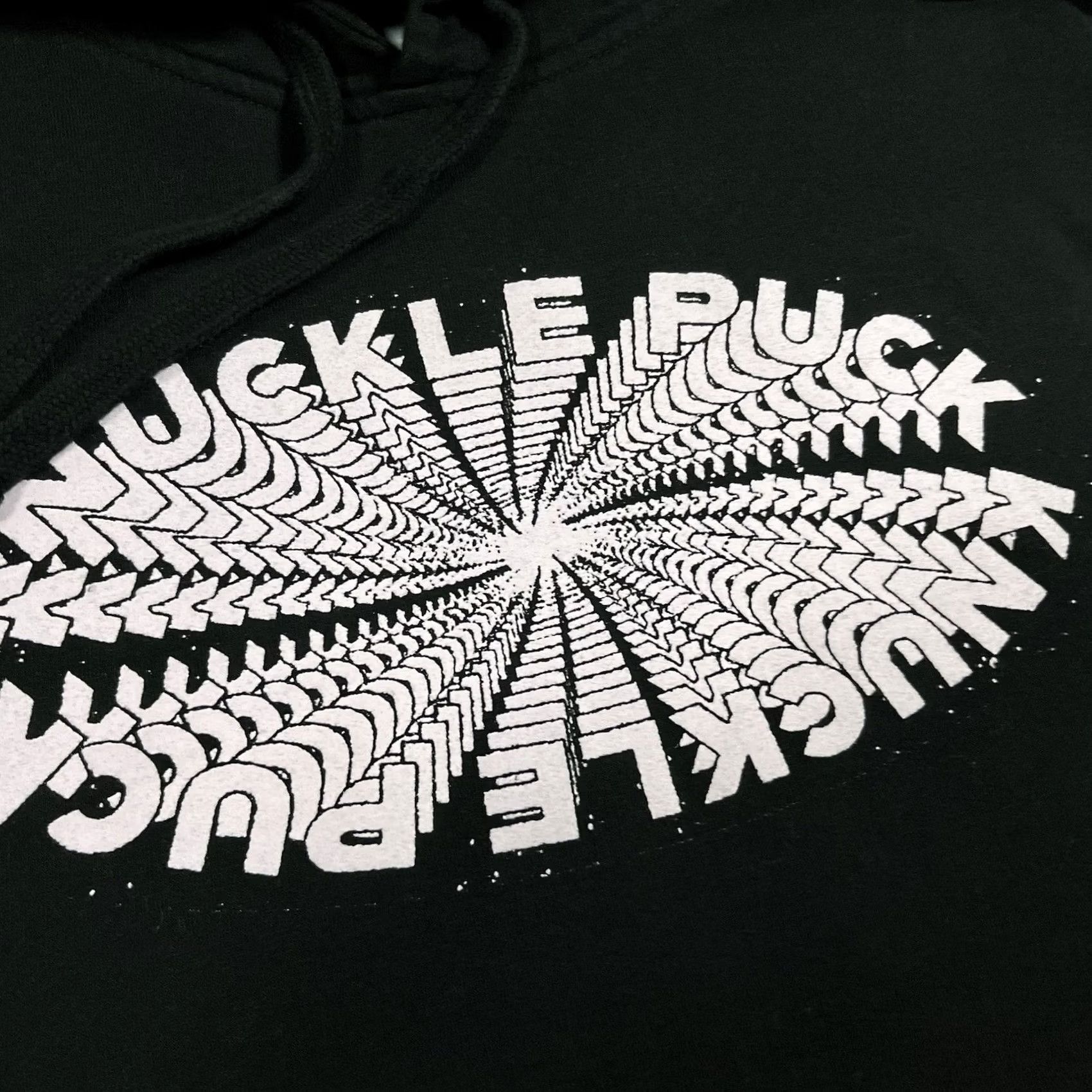 Vintage Knuckle Puck Hoodie Mens Small Sweatshirt Graphic Print Pullover Hooded Black Long Sleeve Rock Punk Emo Concert 90s Theme Mens Size US S / EU 44-46 / 1 - 4 Thumbnail