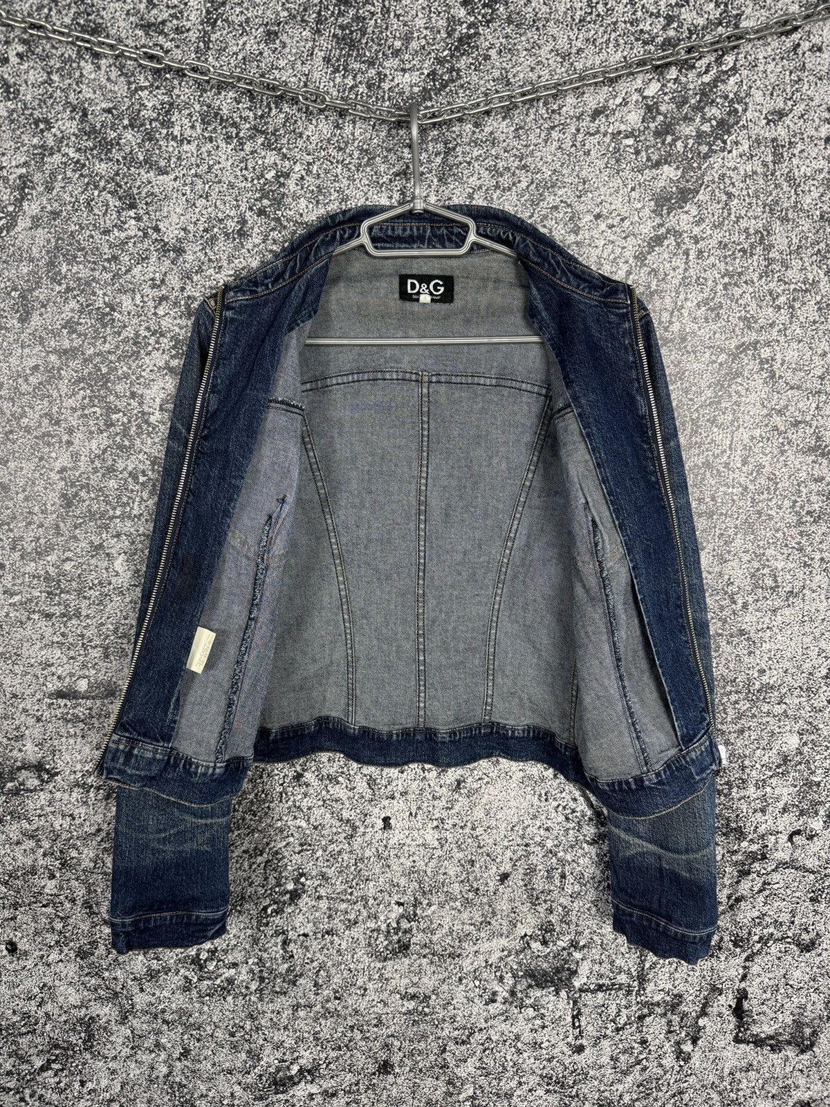D&G Dolce & Gabbana Denim Jacket Made in Italy Vintage Y2K