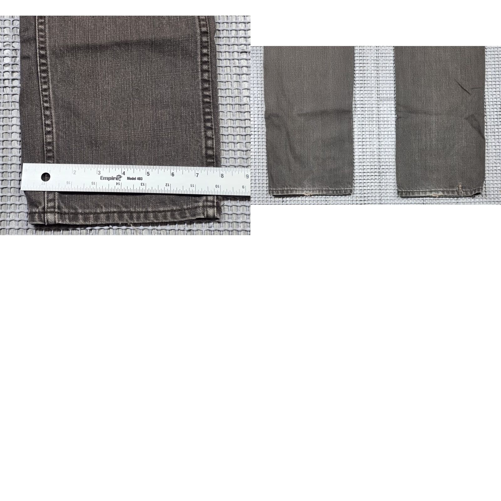 Levi's Levi’s 513 Jeans 36x33 Slim Straight Men Gray Distressed Fade Medium Wash 5-Pocket Cotton Blend Denim Regular Size Type: Regular Mens Size US 36 / EU 52 - 9 Thumbnail