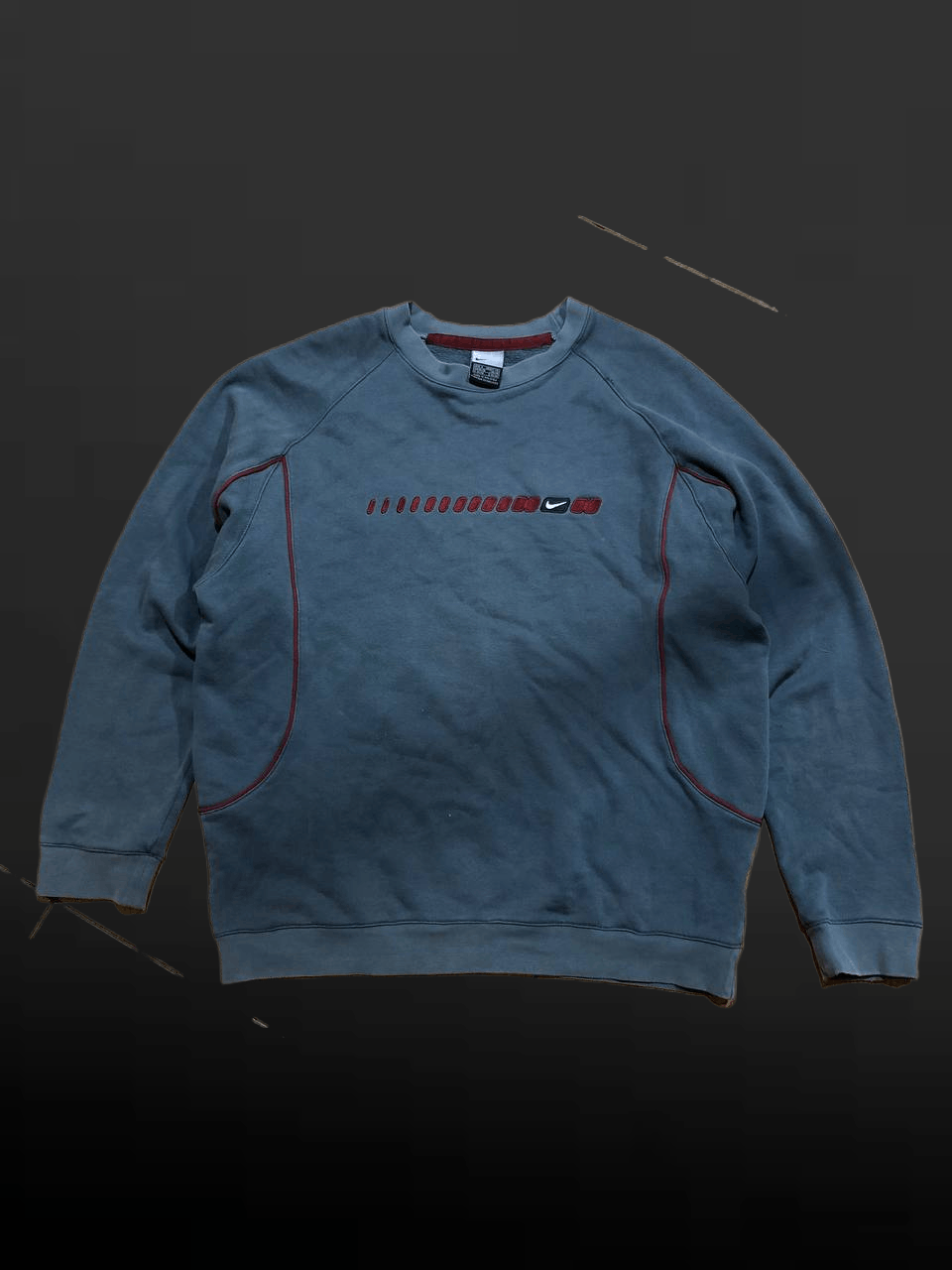 Nike Vintage 90s Nike Distressed Sweatshirt Y2K Size US S / EU 44-46 / 1 - 1 Thumbnail