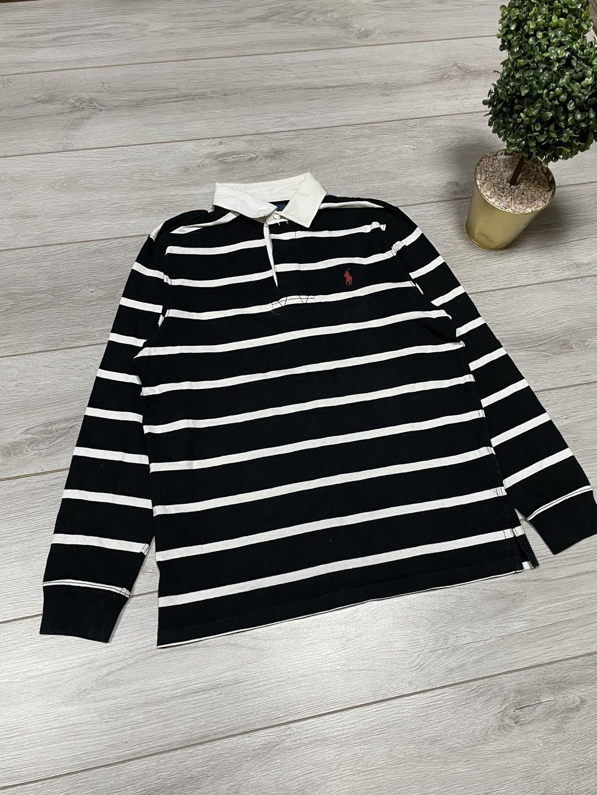 Rugby Ralph Lauren Vintage Polo Ralph Lauren Rugby long sleeve polo striped Size M / US 6-8 / IT 42-44 - 2 Thumbnail