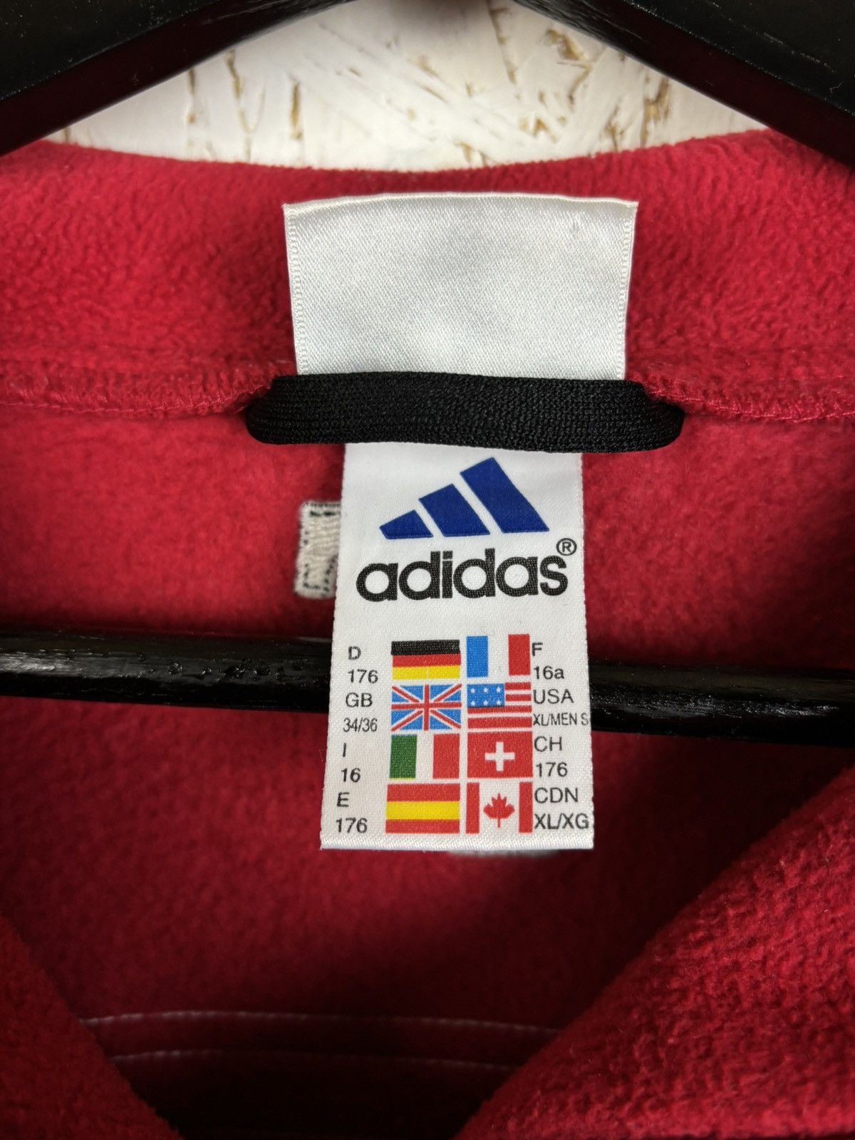 Adidas 90s Vintage Adidas Feyenoord Rotterdam Soccer Fleece Jacket Size US S / EU 44-46 / 1 - 10 Thumbnail