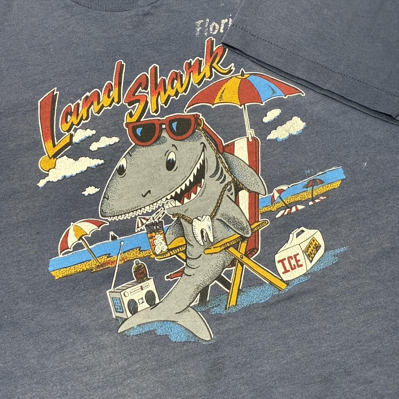 Other Vintage Florida Land Shark Navy Blue Tee Size Large Size US L / EU 52-54 / 3 - 3 Thumbnail