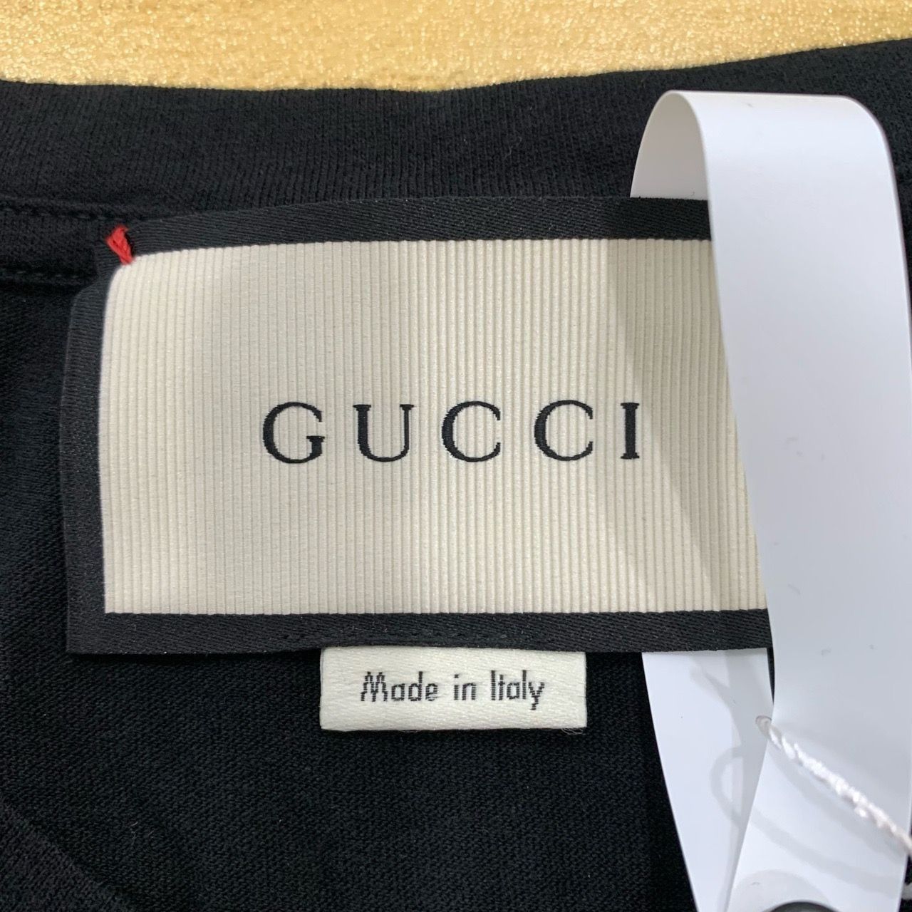Gucci Gucci Sequin Snake-Print Black Cotton Round-Neck T-Shirt (Si Size S / US 4 / IT 40 - 2 Thumbnail