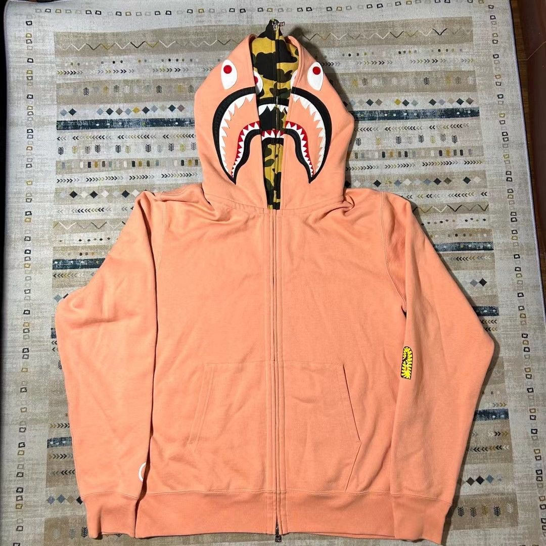 1ST CAMO SHARK FULL ZIP DOUBLE HOODIE