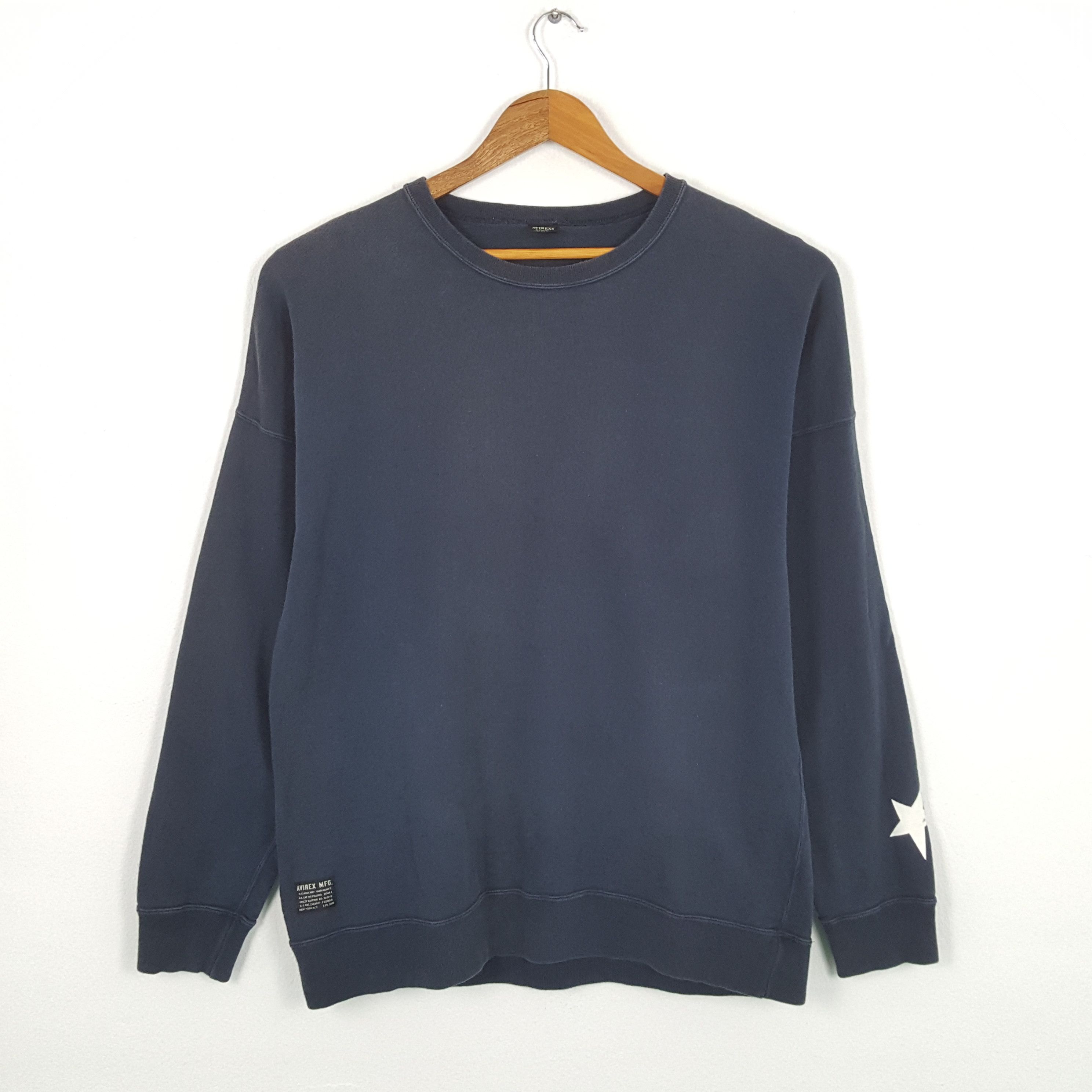 Avirex × Vintage Vintage AVIREX NYC Military Style Big Logo Sweatshirts Size US L / EU 52-54 / 3 - 3 Thumbnail