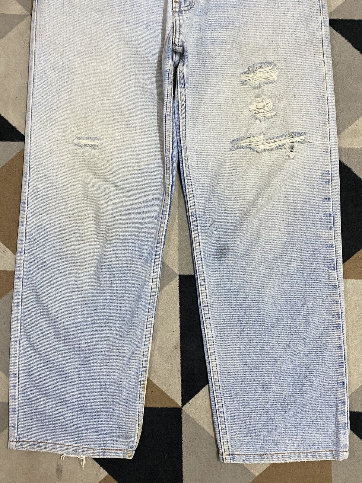 Levi's Vintage Clothing Vintage Levis 510 90’s Faded Wash Distressed Jeans Size US 30 / EU 46 - 5 Thumbnail