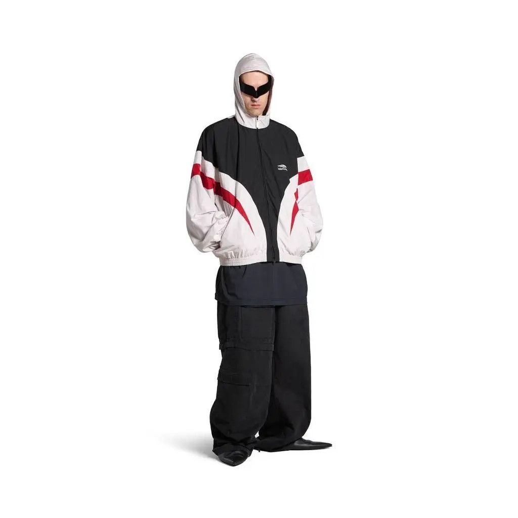 Balenciaga o1w1db10525 3B Sports Icon Tracksuit Jacket in Multicolor Size US L / EU 52-54 / 3 - 3 Thumbnail