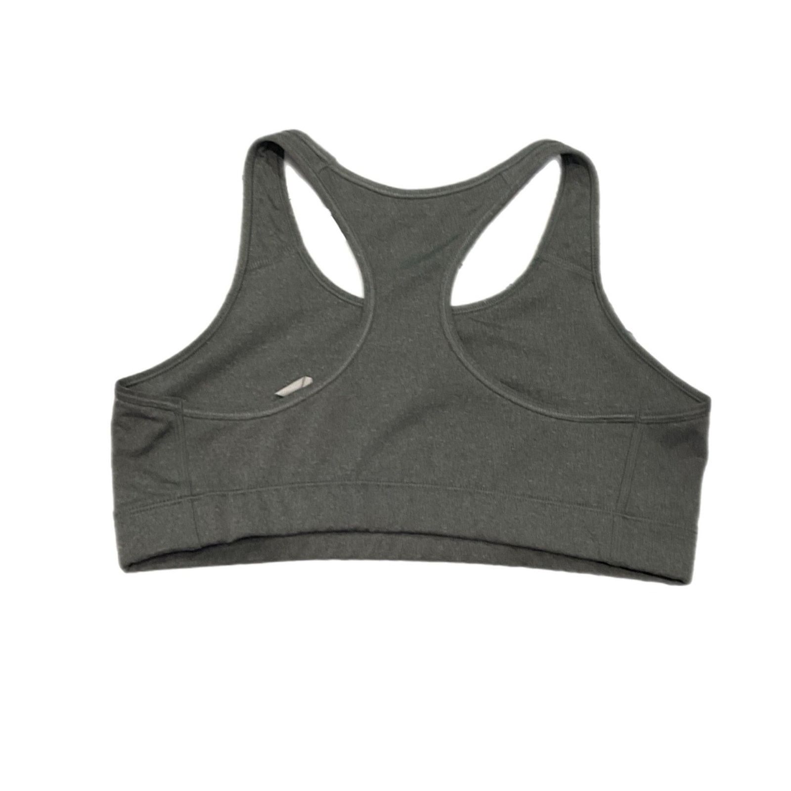 Nike Nike Pro Gray Dri-FIT Racerback Sports Bra Size L / US 10 / IT 46 - 1 Thumbnail