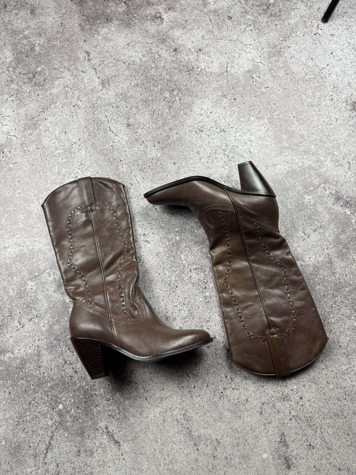 If Six Was Nine Vintage AS 98 Ankle Rick Owens Style Y2K Leather Heels Boots Size US 5 / IT 35 - 14 Thumbnail