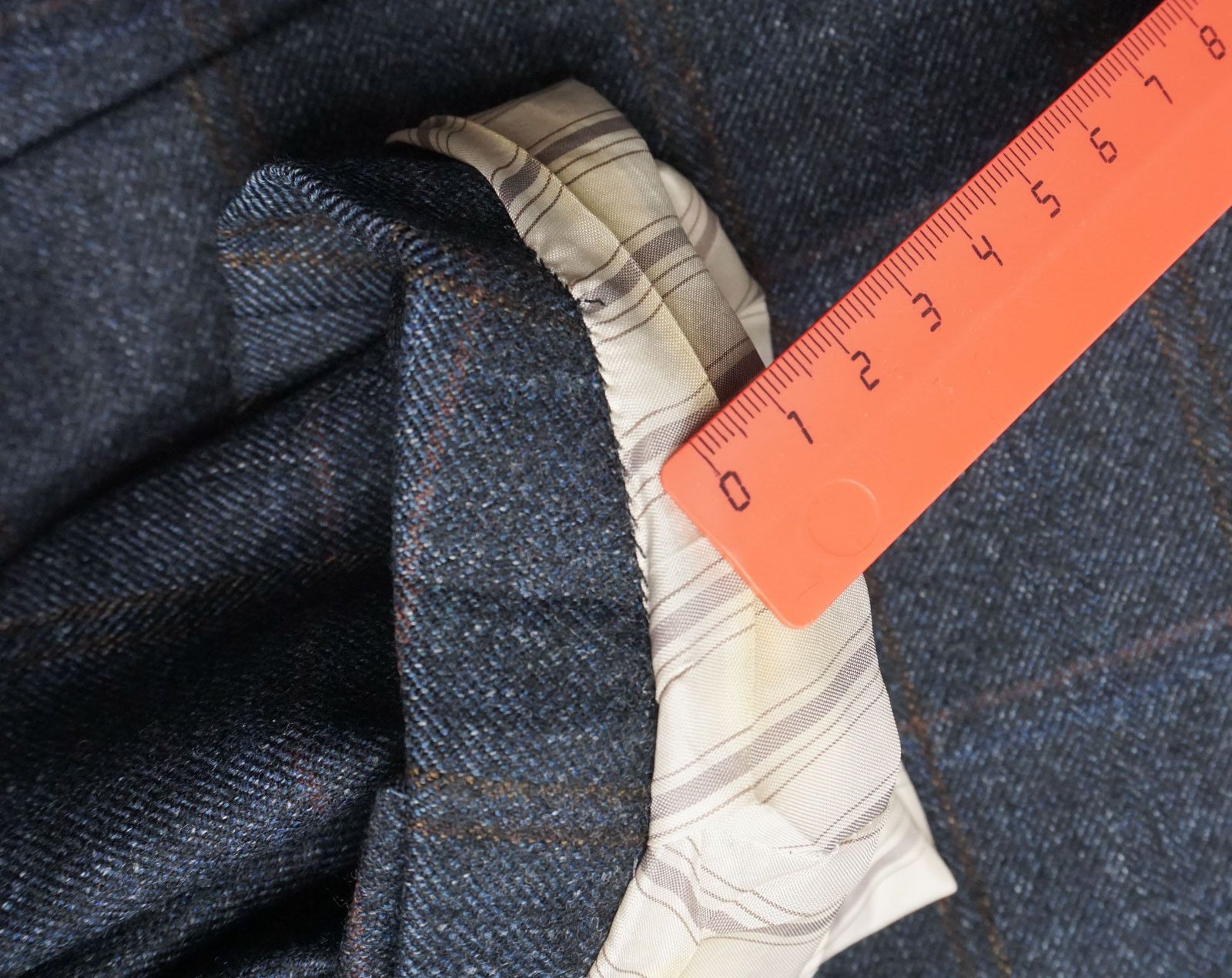 Loro Piana SARTORIA Loro Piana Blazer Men's (EU) 52 Wool Plaid Notch Size 42R - 13 Thumbnail
