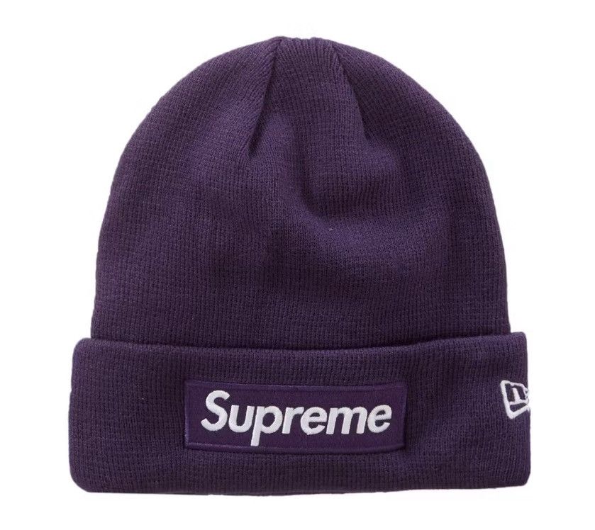 Other Supreme Box Logo “World Famous” Beanie FW/23 Purple Size ONE SIZE - 1 Thumbnail