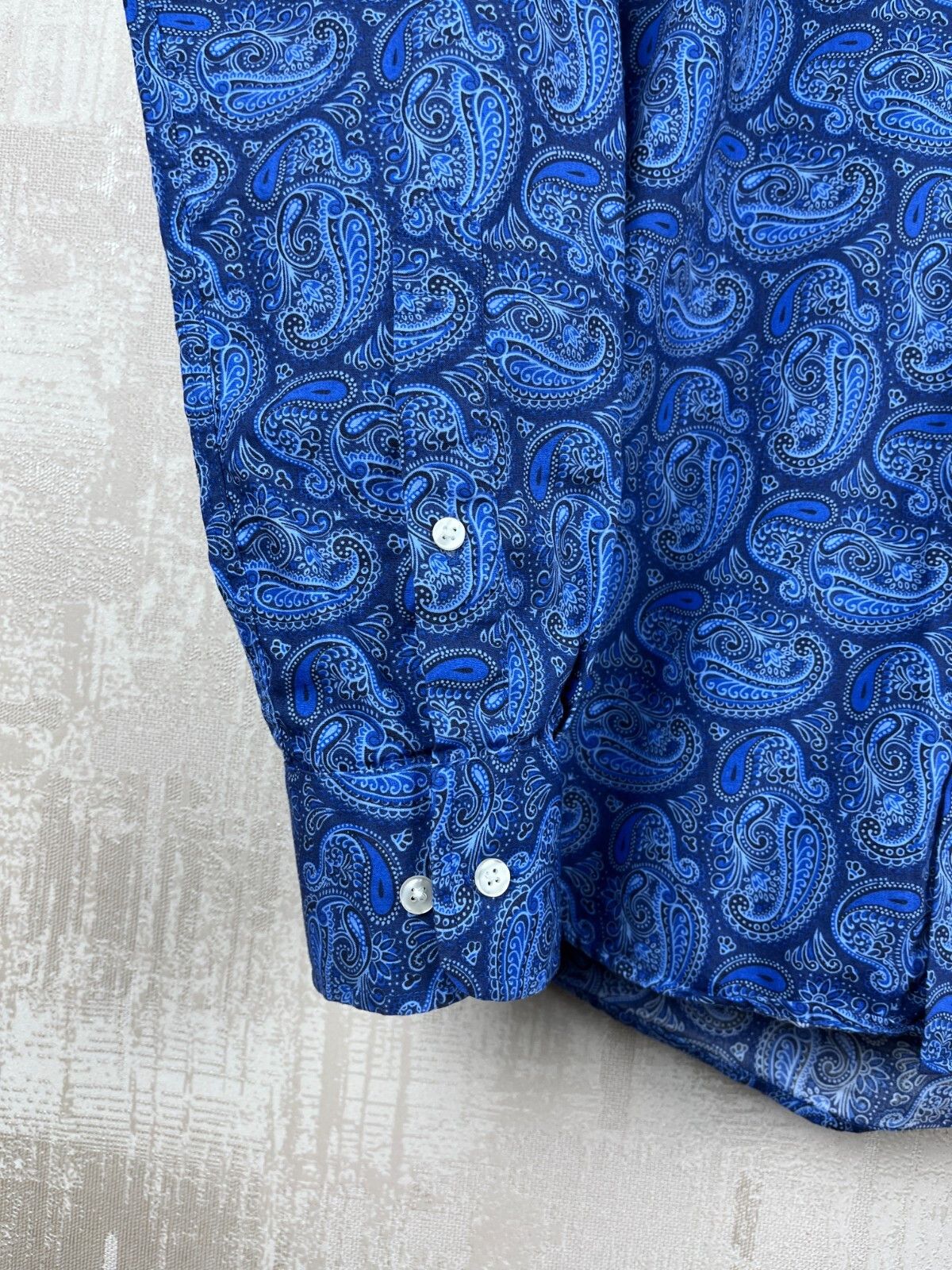 Other John Henric Sweden Paisley Pattern Dress Shirt Button Up Size US M / EU 48-50 / 2 - 8 Thumbnail