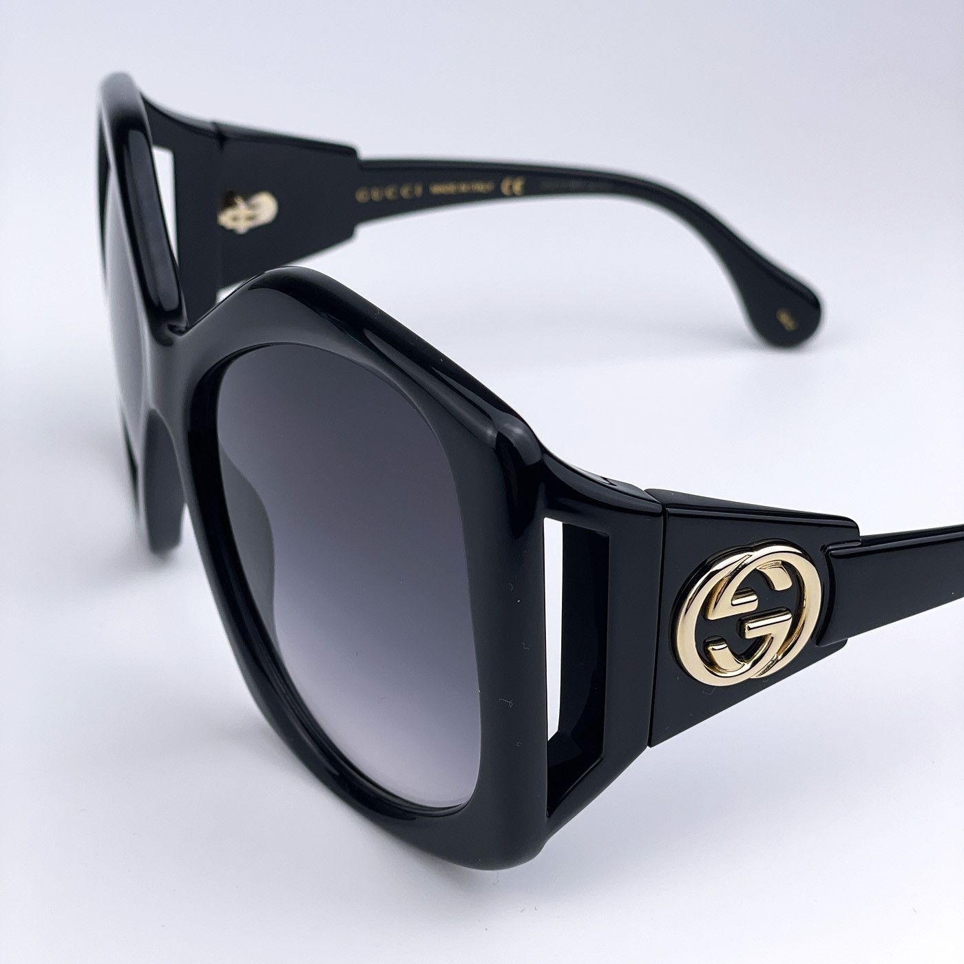 Gucci NEW Gucci GG0875S 001 Women Rectangle Oversized Sunglasses Size ONE SIZE - 3 Thumbnail