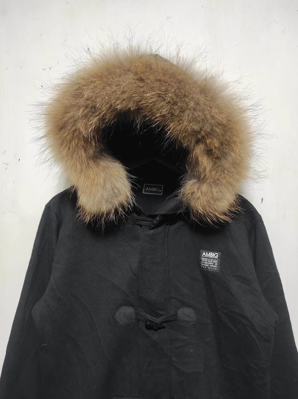 Japanese Brand AMBIG Button Fur Hoodie IfSixWasNine LGB style Size US M / EU 48-50 / 2 - 3 Thumbnail
