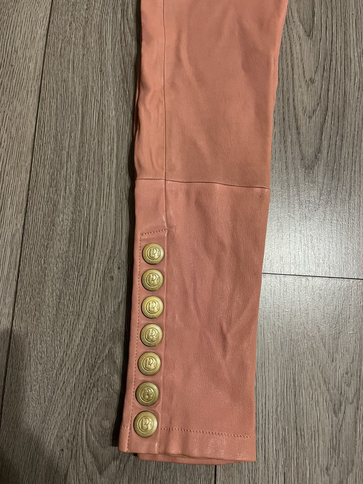 Balmain × Pierre Balmain × Vintage Extra Rare Vintage Pierre Balmain Leather Leggings Size 24" / US 00 / IT 34 - 2 Thumbnail
