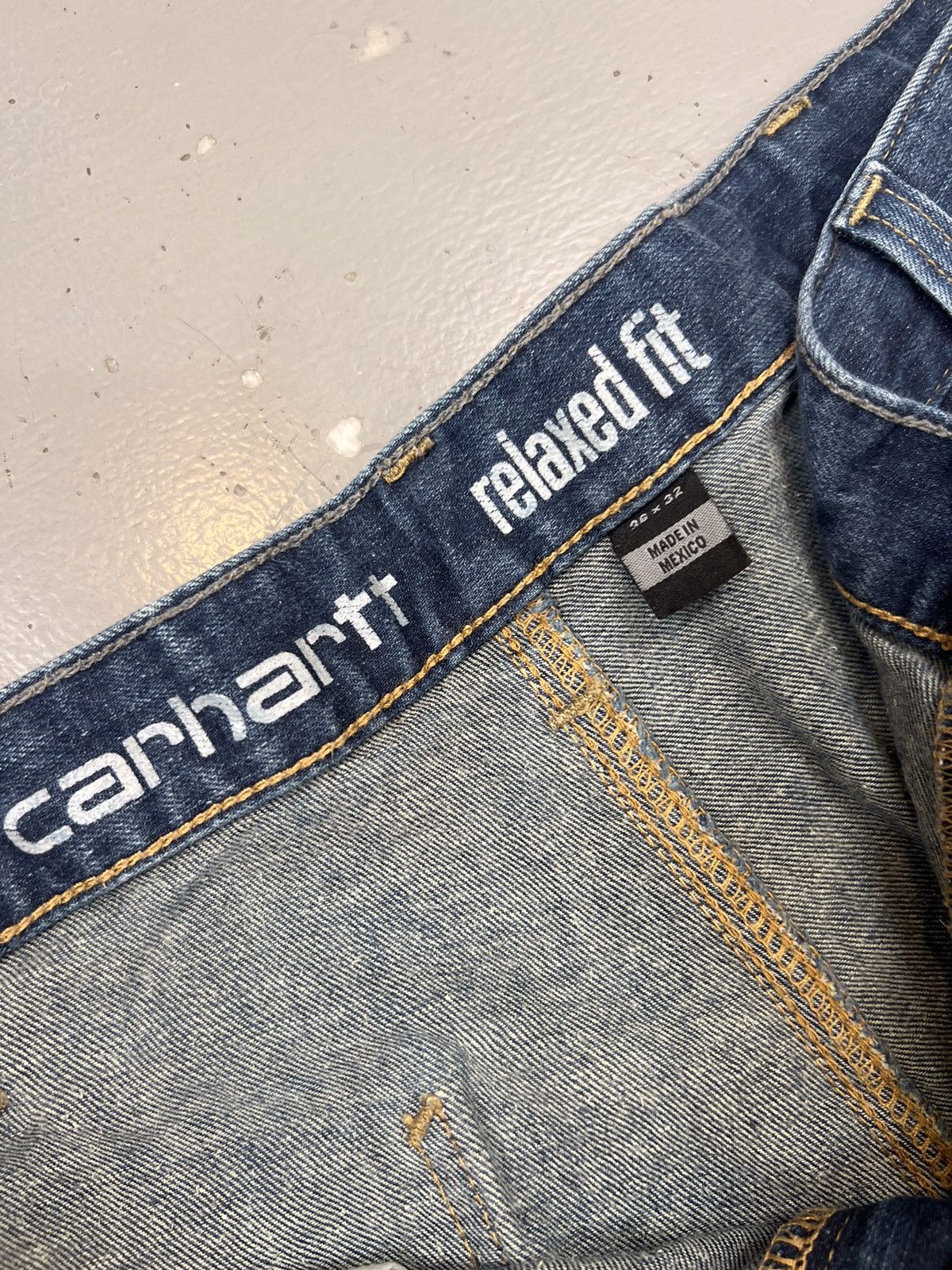 Carhartt Vintage Carhartt double knee paint splatter workwear denim Size US 38 / EU 54 - 9 Thumbnail