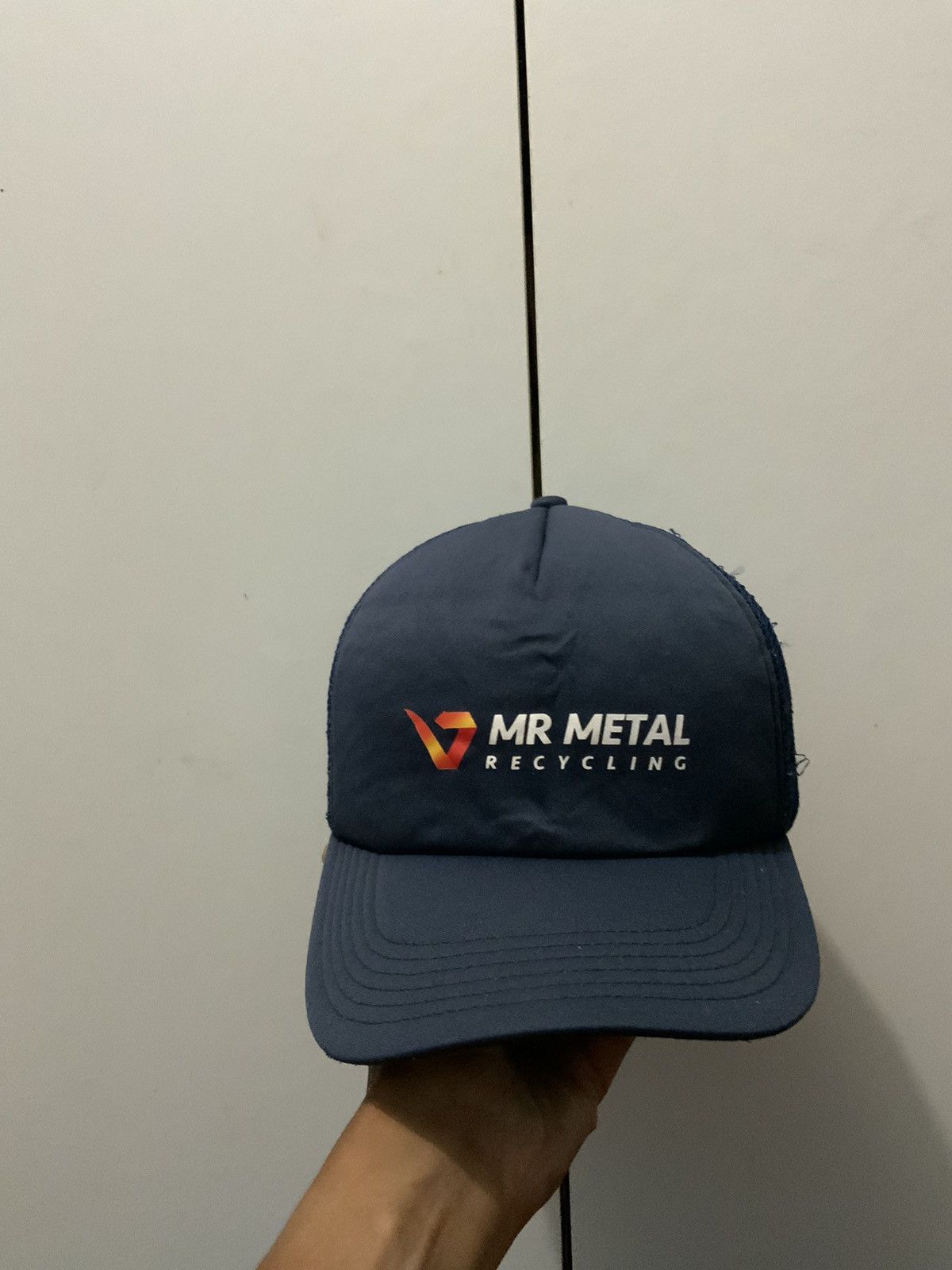 Japanese Brand Mr Metal Recycling Indigo Trucker Hat Size ONE SIZE - 1 Thumbnail