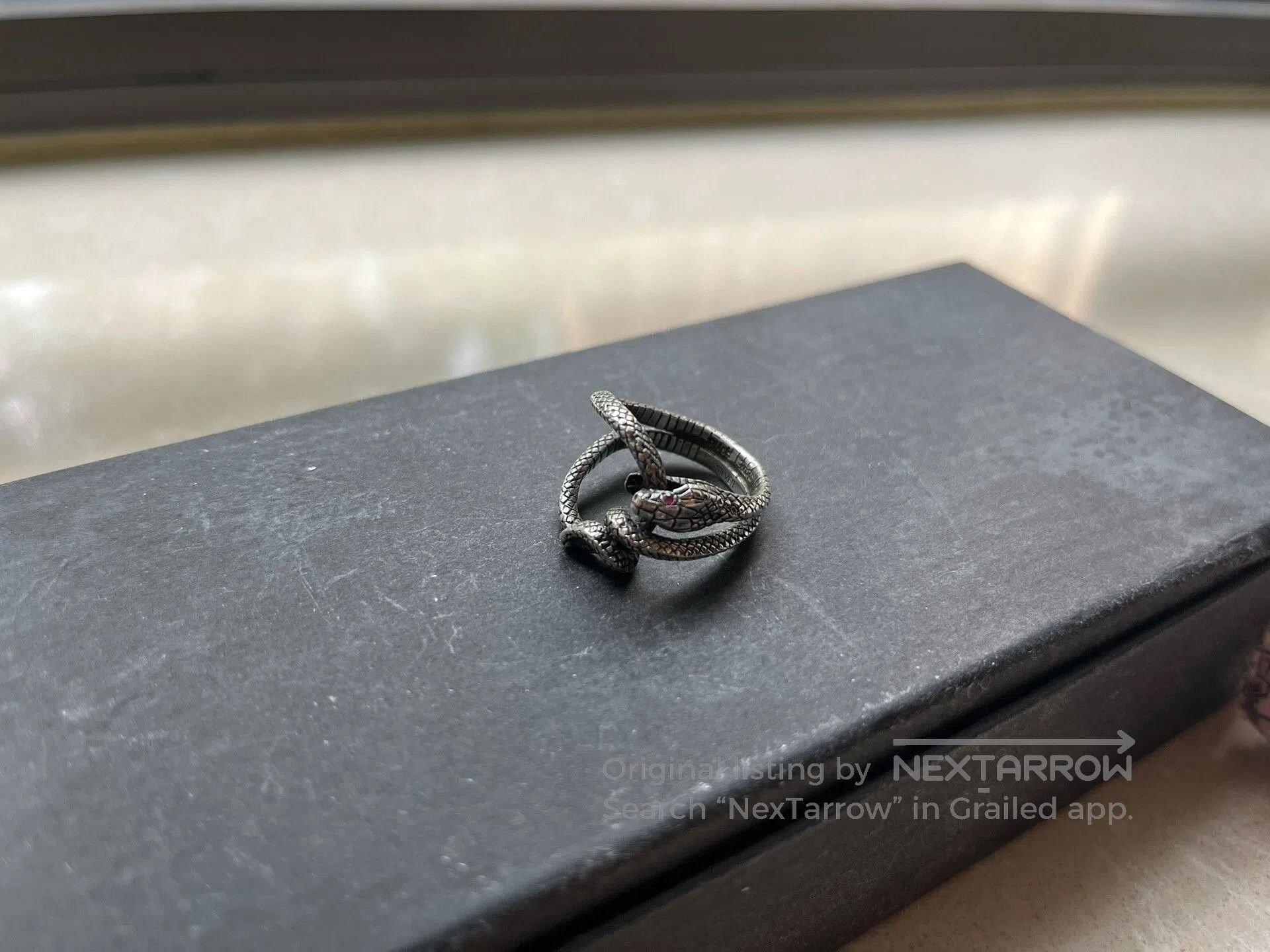 Japanese Brand Snake Link Ring from Blackboots. Size ONE SIZE - 6 Thumbnail