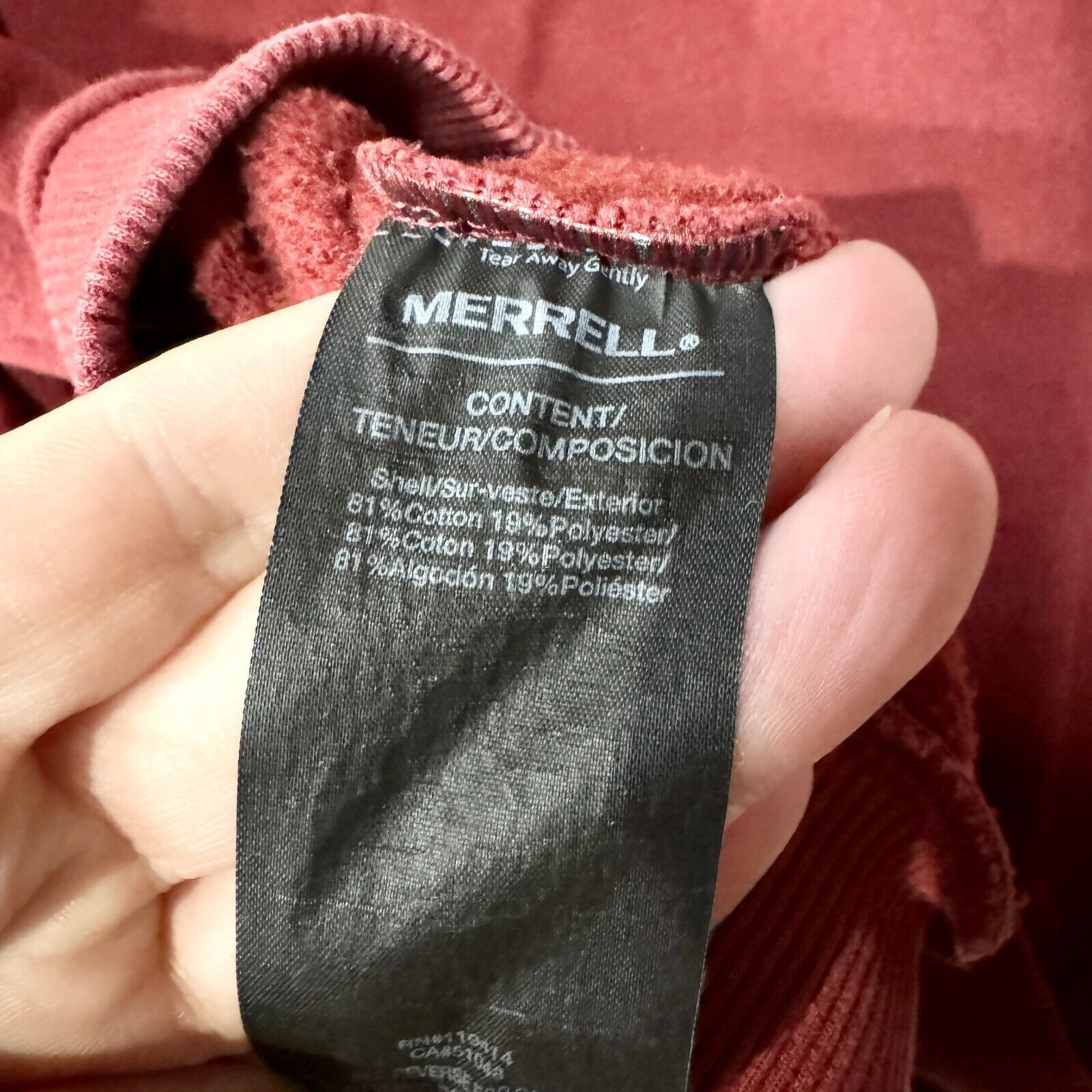 Merrell Merrell Sweater Size Medium Red Full Zip Hooded Graphic Size M / US 6-8 / IT 42-44 - 5 Thumbnail