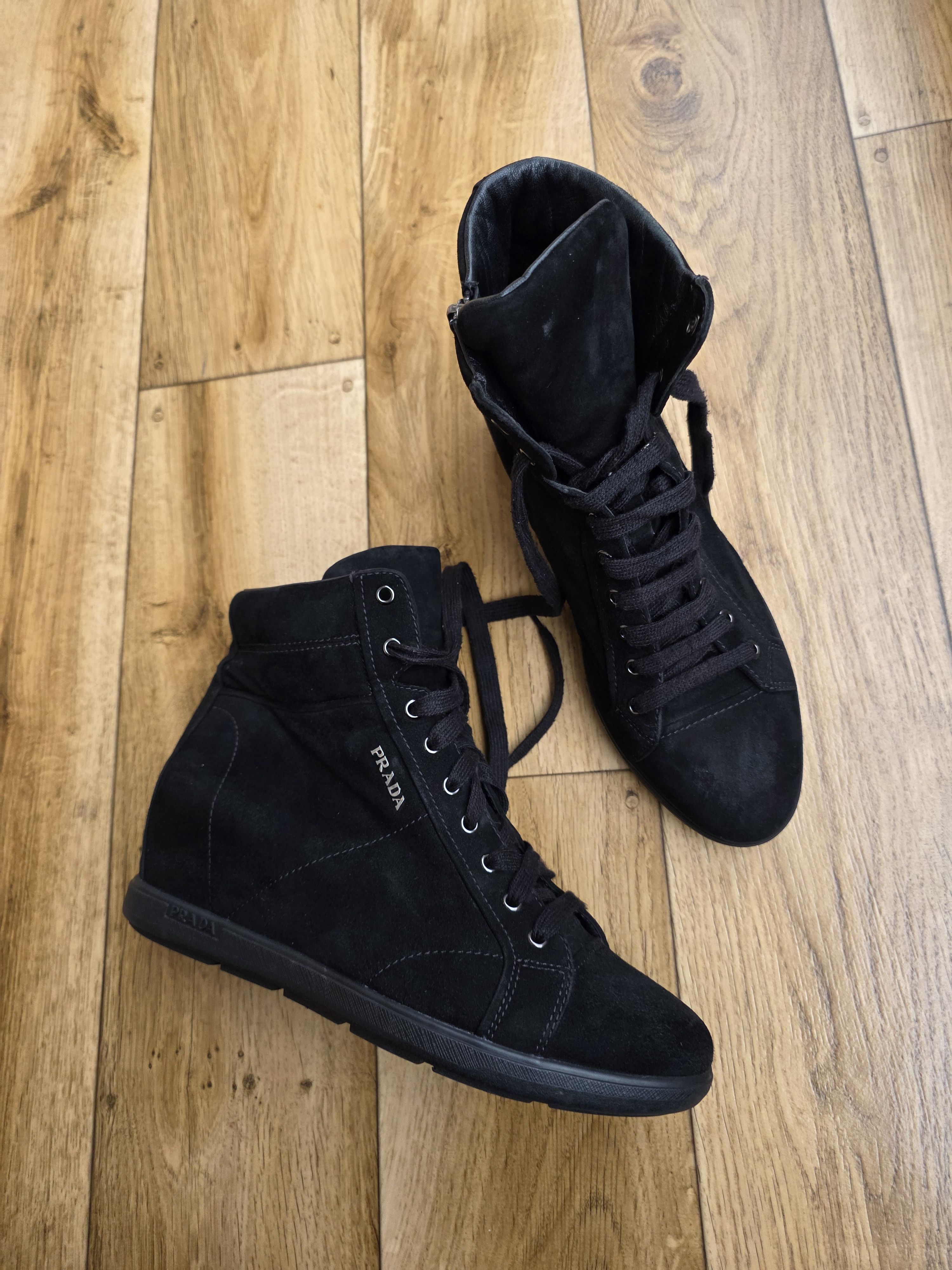 Prada Prada Sport Wedge Suede Boots Size US 10 / IT 40 - 4 Thumbnail