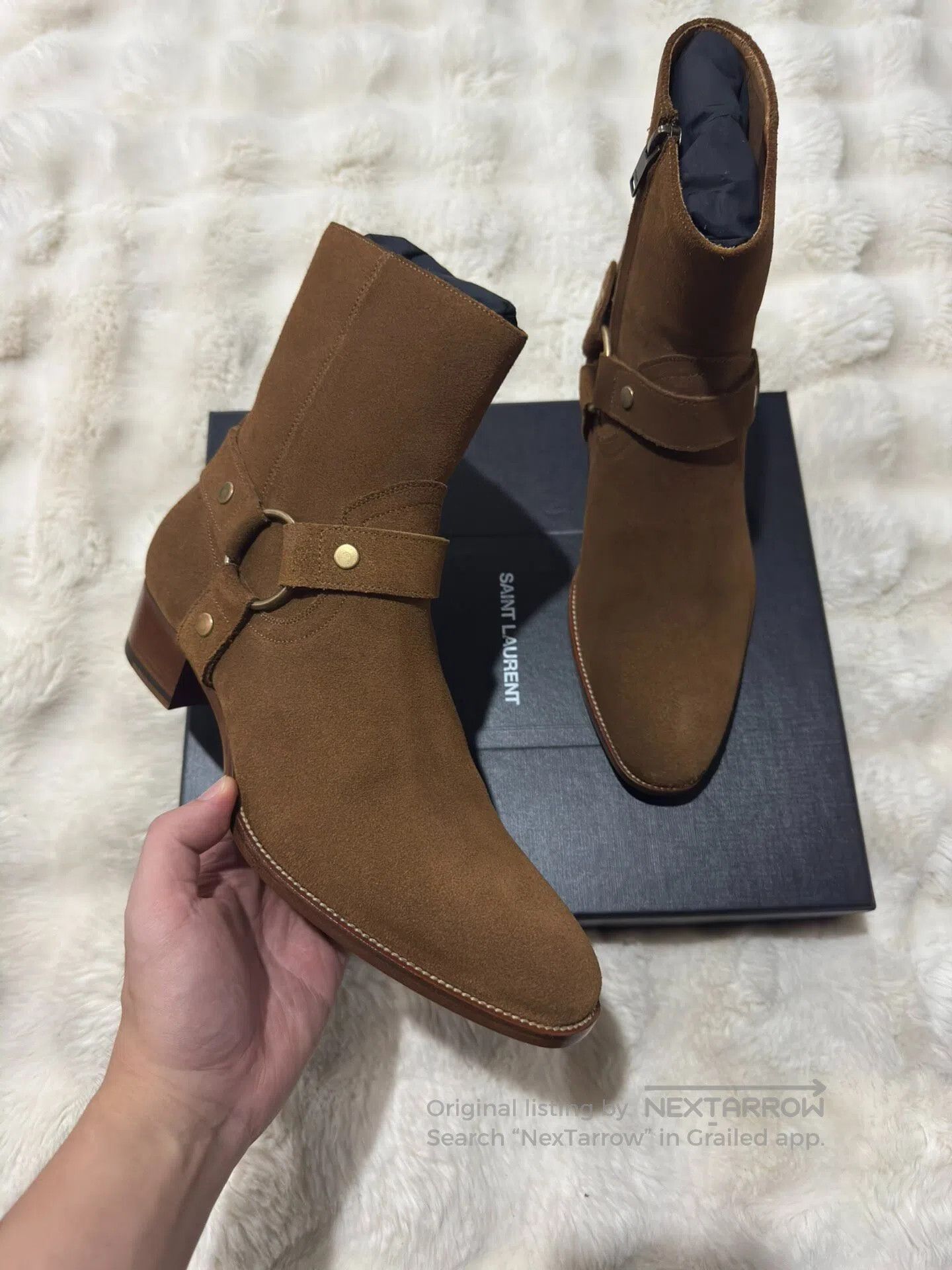 Saint Laurent Paris Saint Laurent Paris Suede Chelsea boots| Size US 8.5 / EU 41-42 - 3 Thumbnail