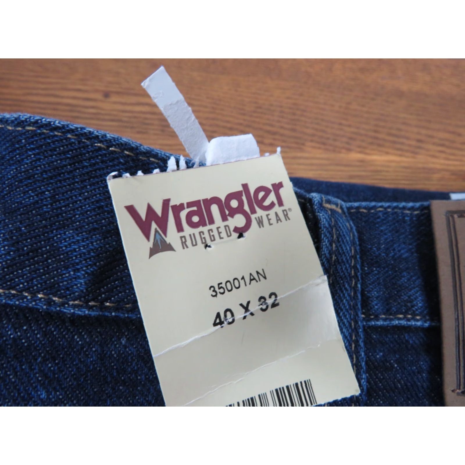 Wrangler NOS With tags Wrangler Relaxed Fit Ranch farm jeans 40X32 dark blue Size US 40 / EU 56 - 3 Thumbnail