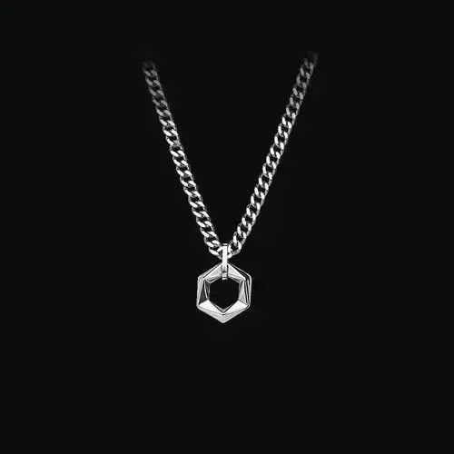 Other Steel Cuban Chain Necklace Size ONE SIZE - 4 Thumbnail