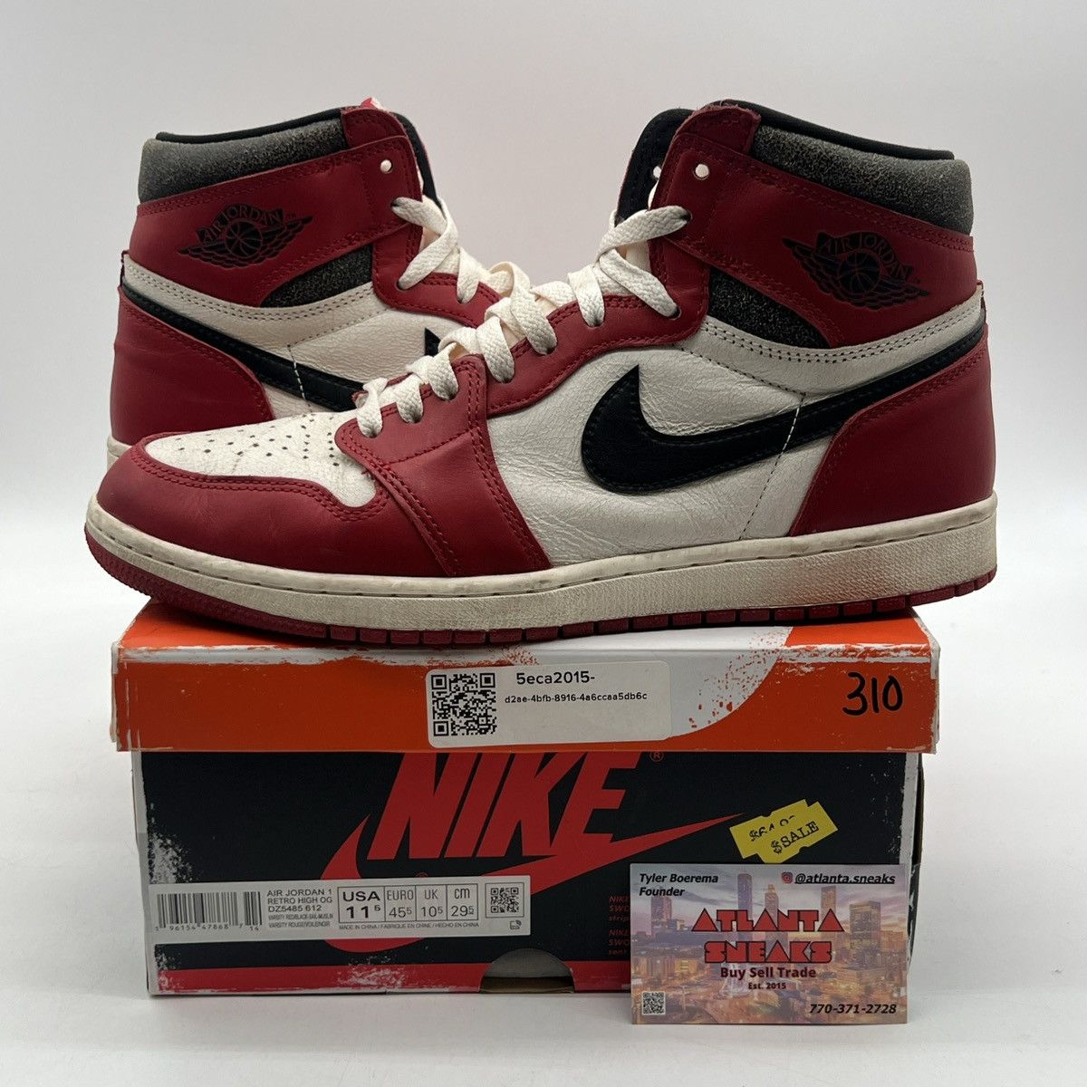 Nike Air Jordan 1 high Chicago lost & found Size US 11.5 / EU 44-45 - 1 Thumbnail