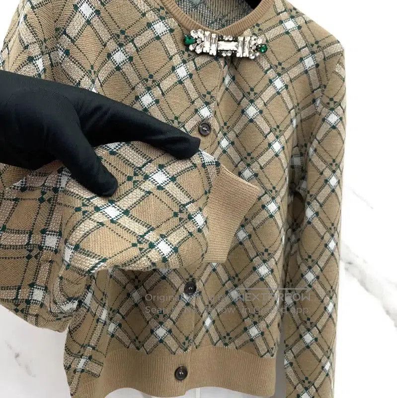 Miu Miu Miu Miu Brown Wool Long Sleeve Sweater . Size M / US 6-8 / IT 42-44 - 5 Thumbnail