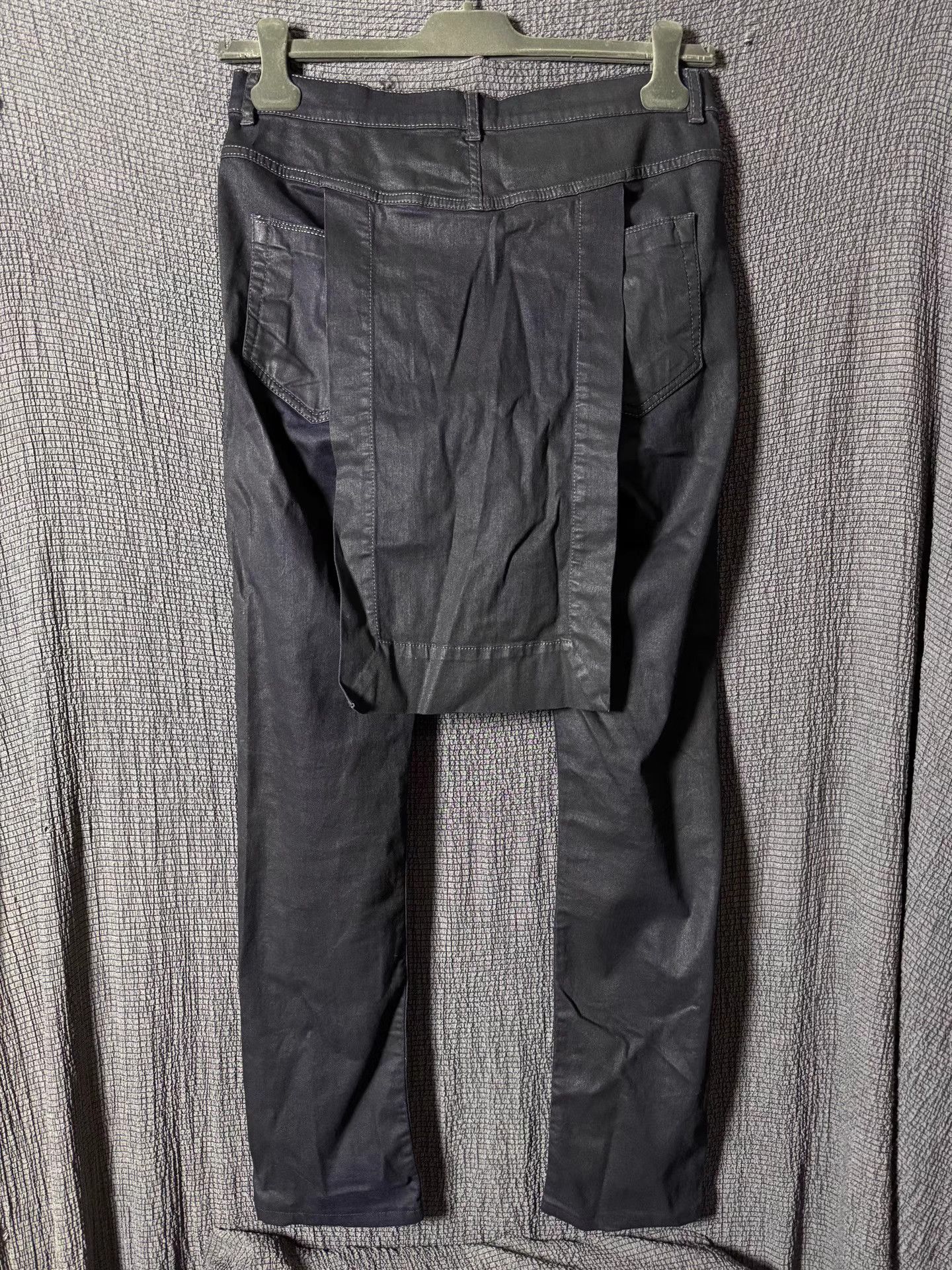 Rick Owens Rick Owens 14SS waxed sarong pants Size US 32 / EU 48 - 1 Thumbnail
