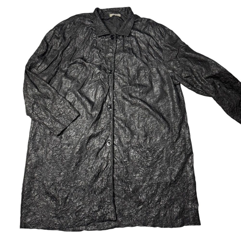 Other Valerie Stevens Black Crinkle Front Button Jacket Size 3X Size 3XL / US 20-22 - 1 Thumbnail